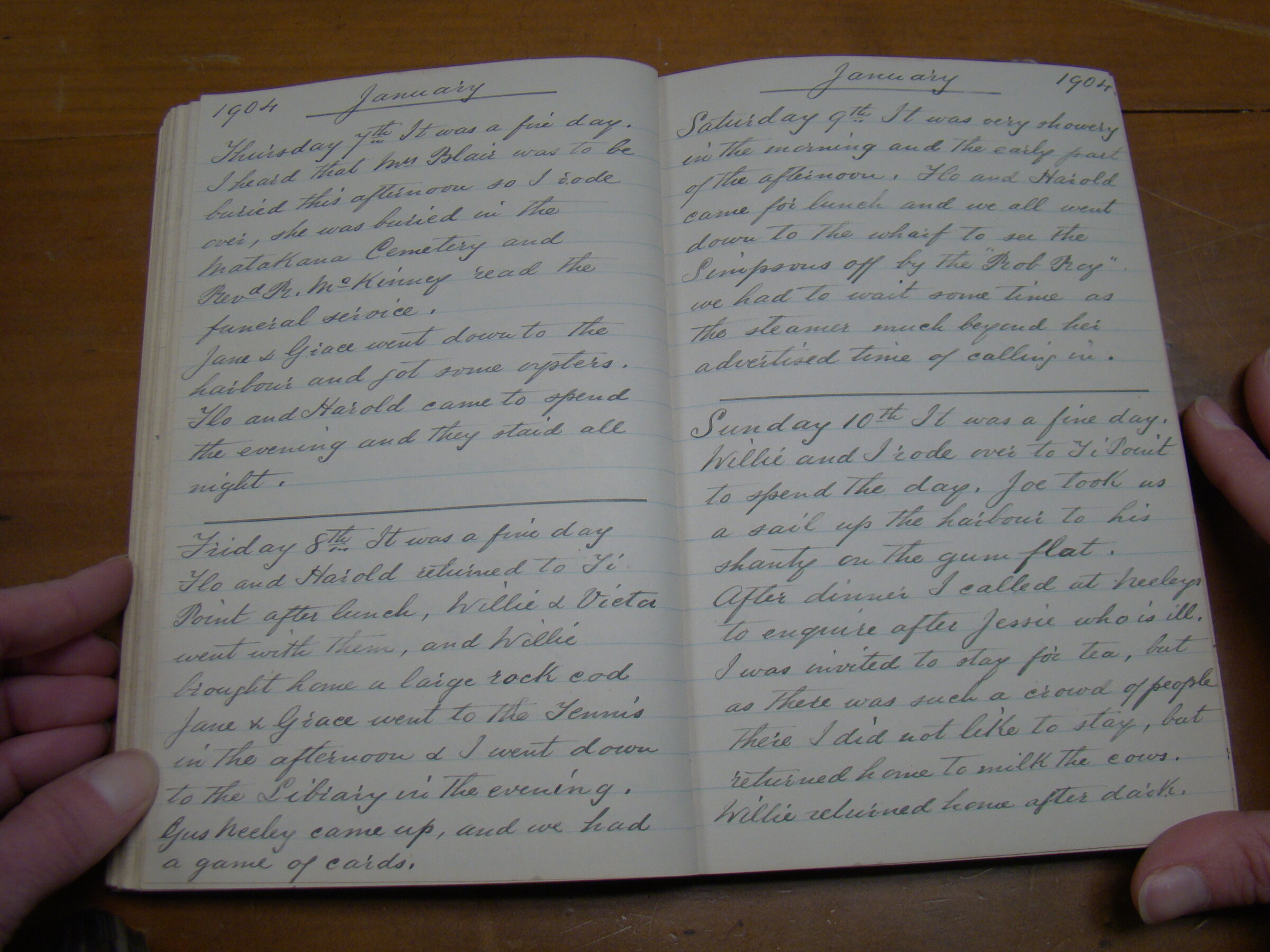 Original CS Clarke diary page