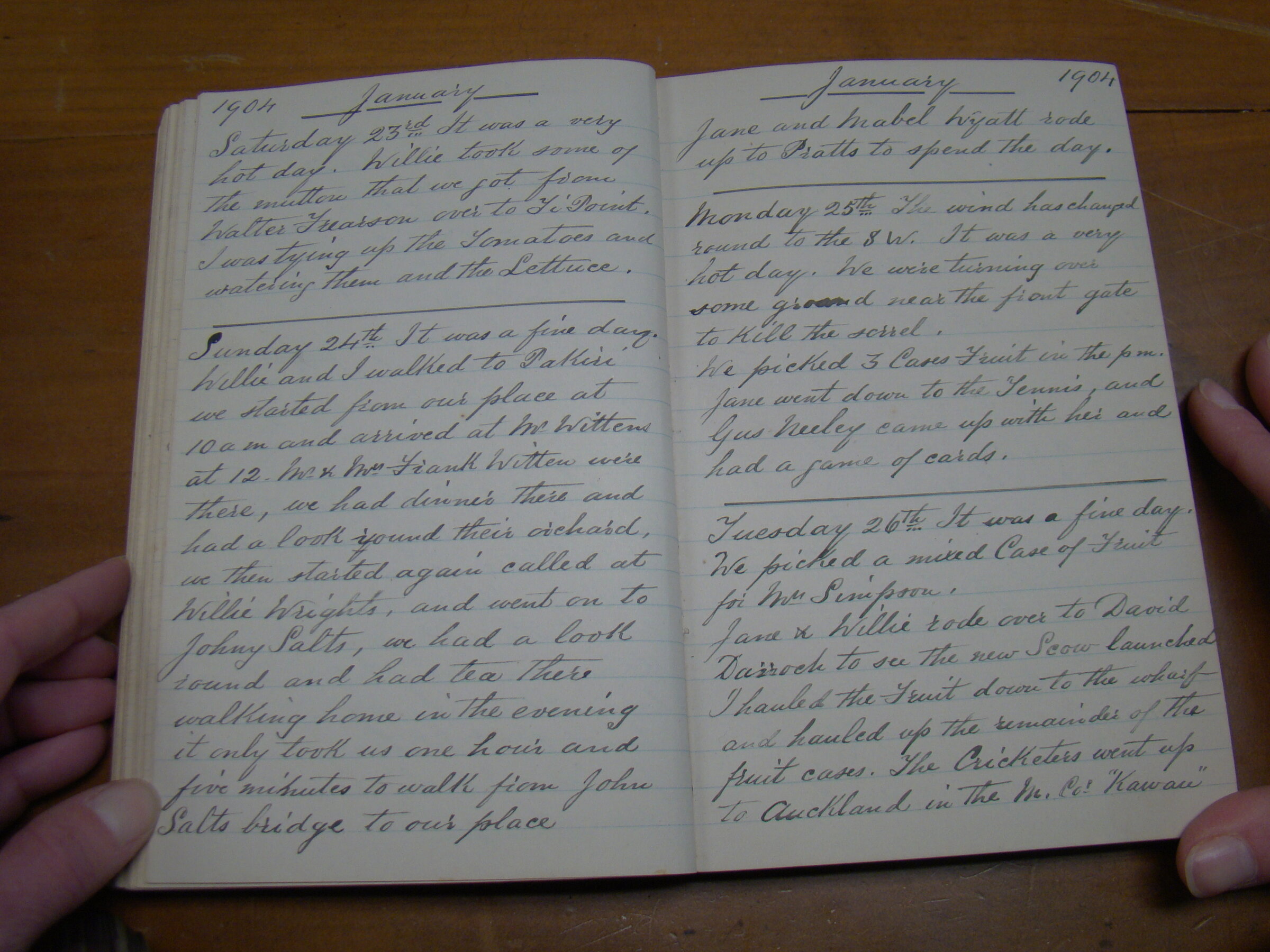 Original CS Clarke diary page