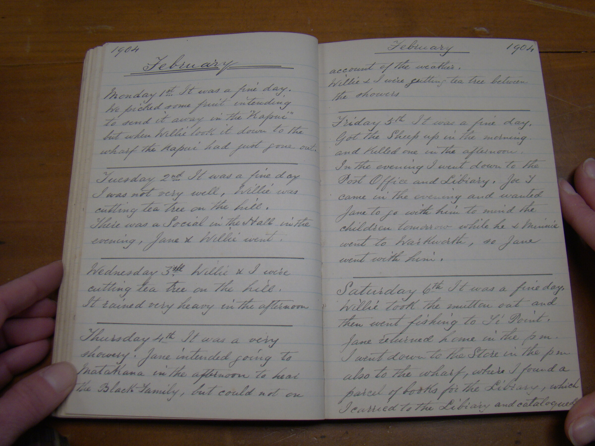 Original CS Clarke diary page
