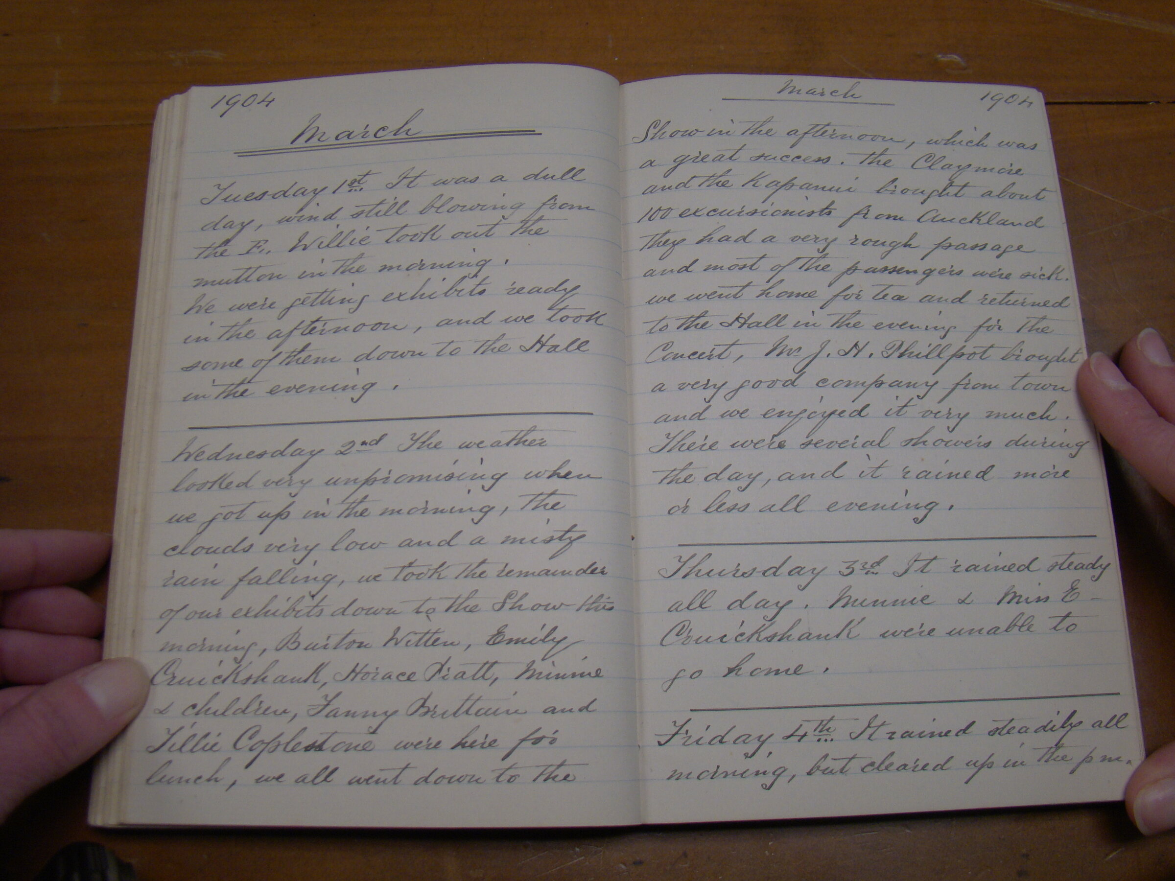 Original CS Clarke diary page