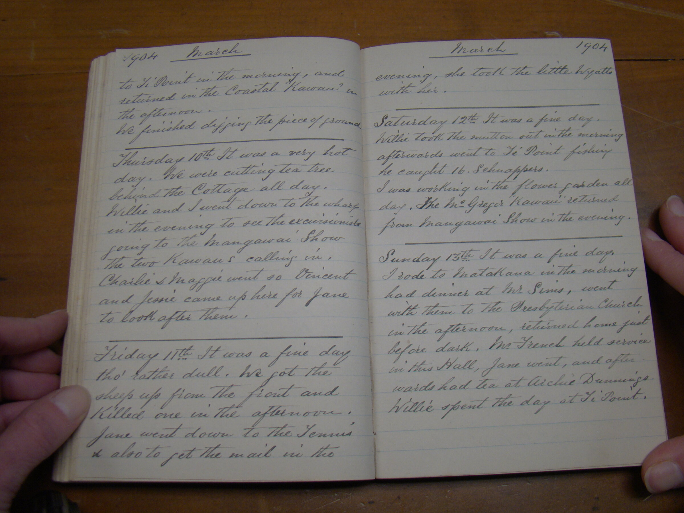 Original CS Clarke diary page