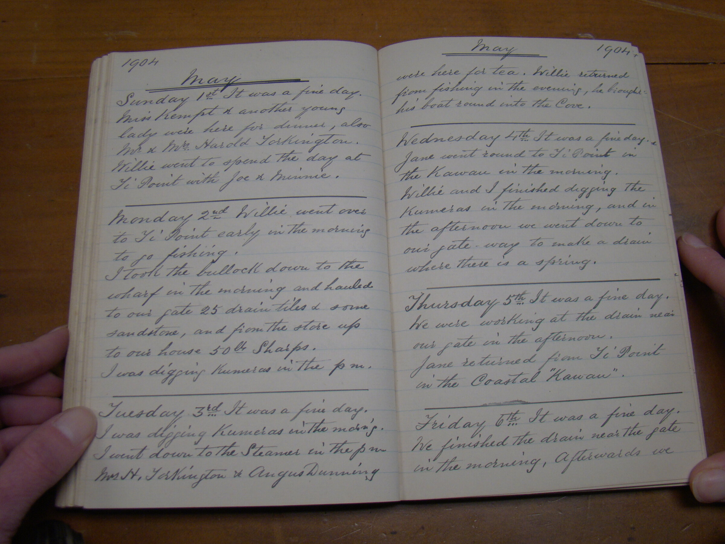 Original CS Clarke diary page