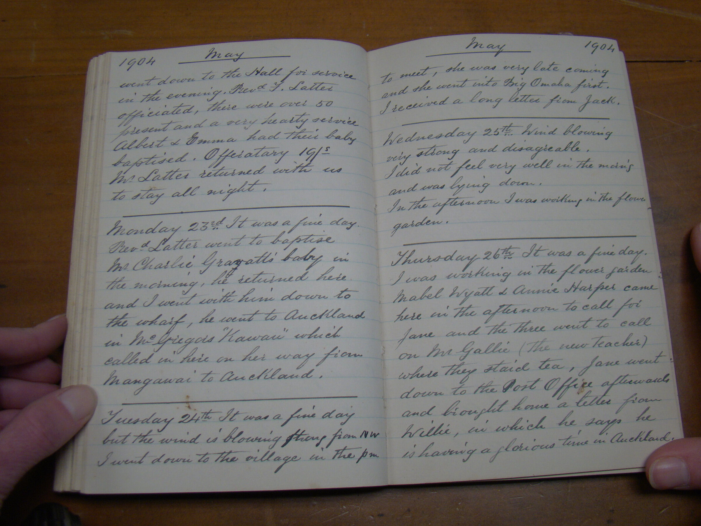 Original CS Clarke diary page