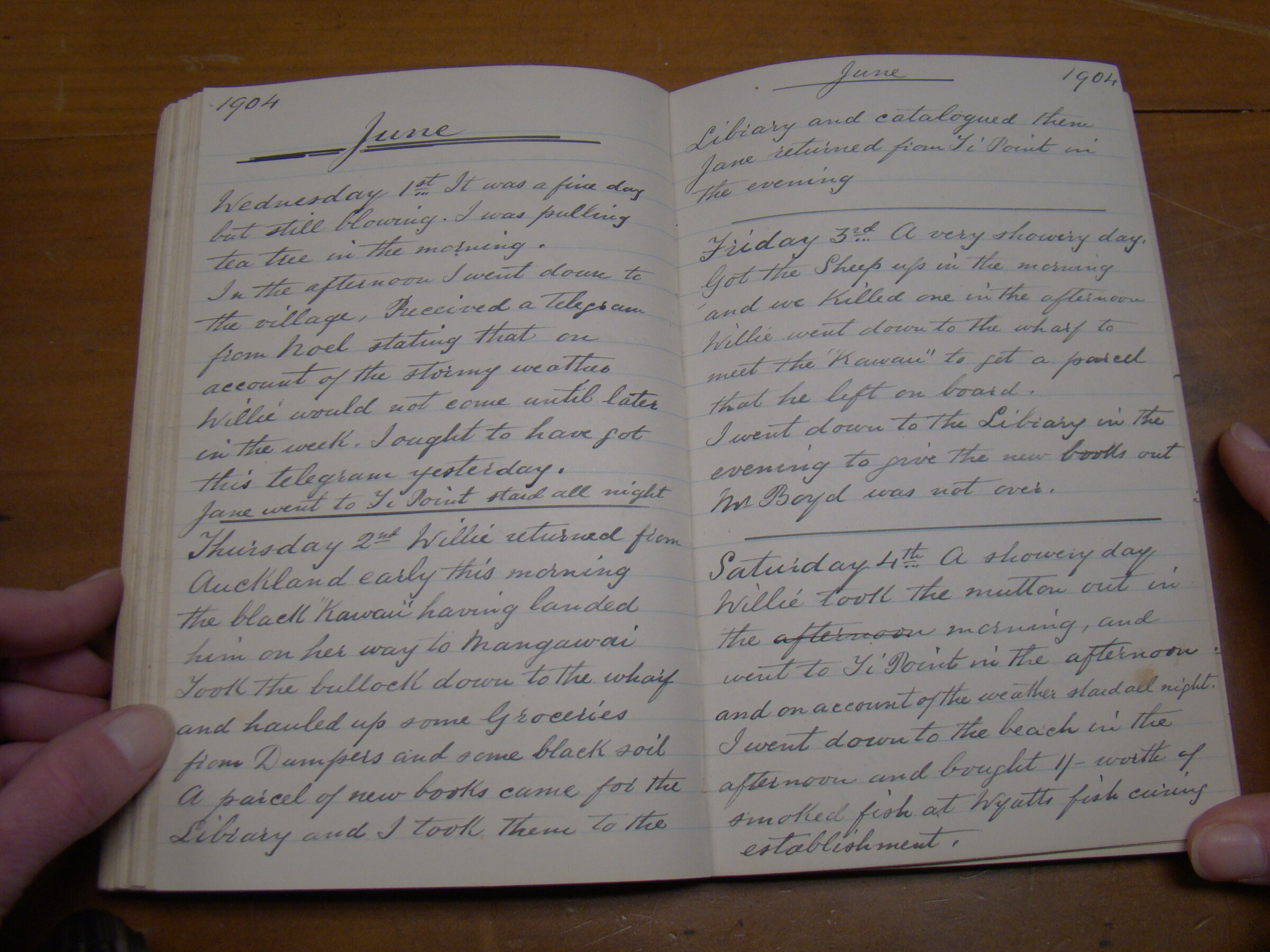 Original CS Clarke diary page