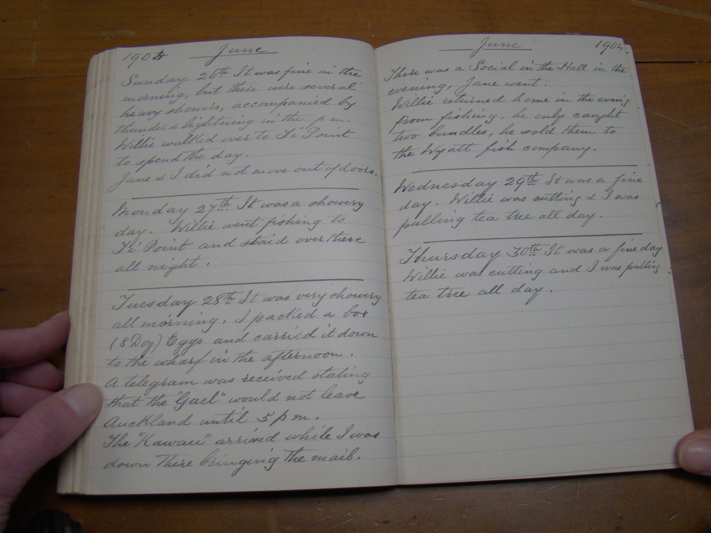 Original CS Clarke diary page
