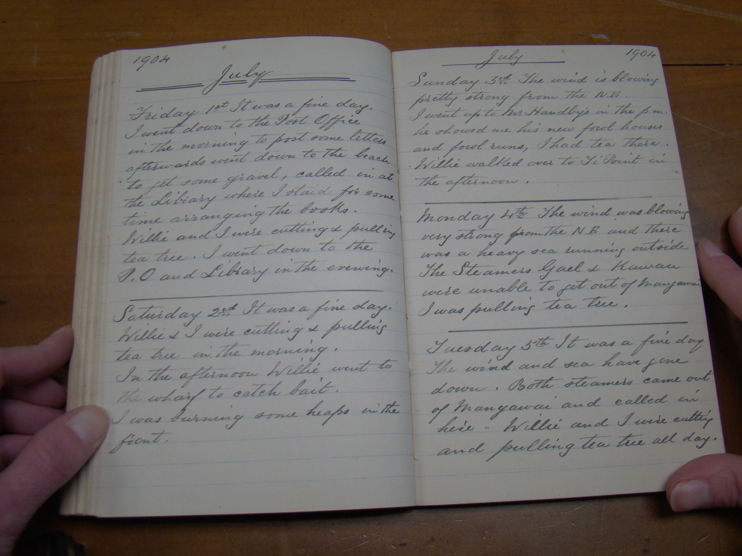 Original CS Clarke diary page