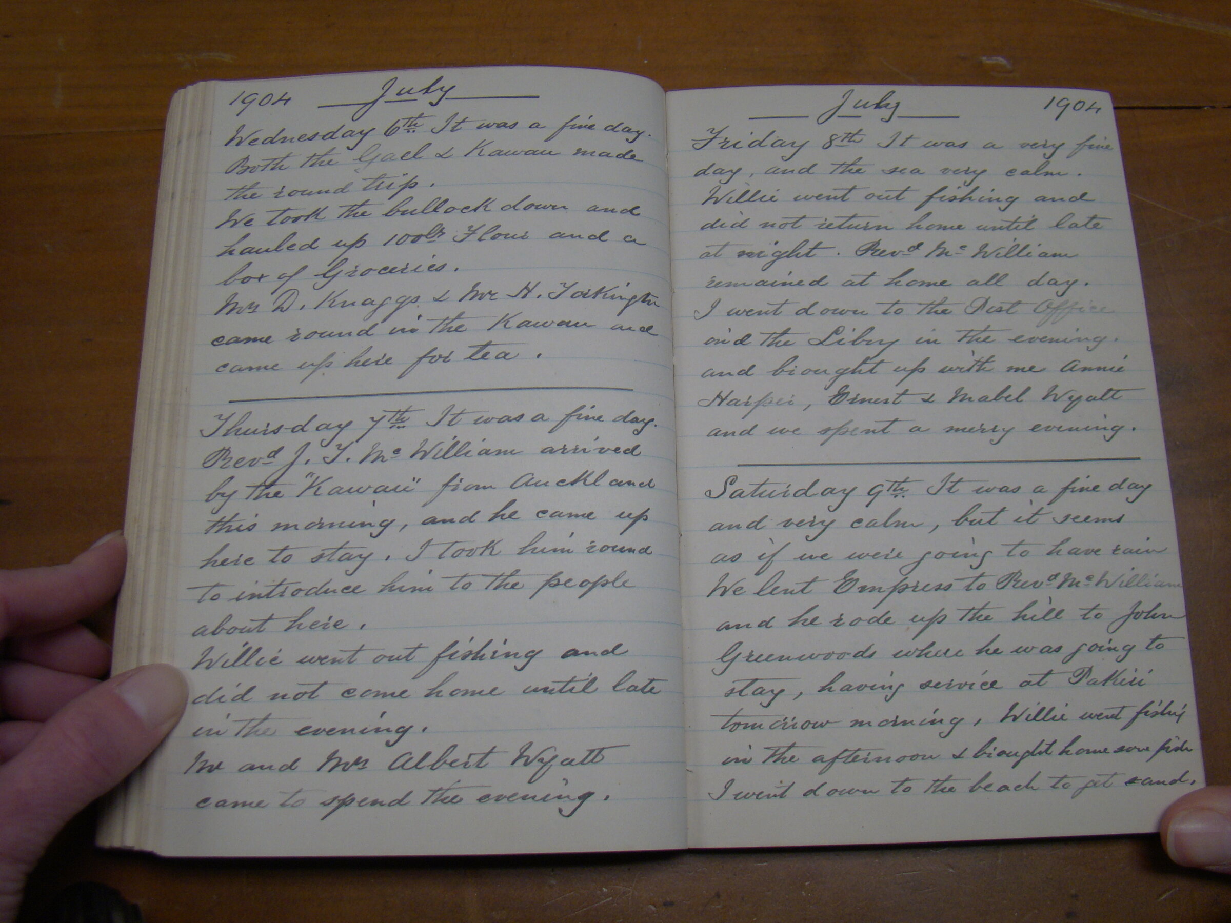 Original CS Clarke diary page
