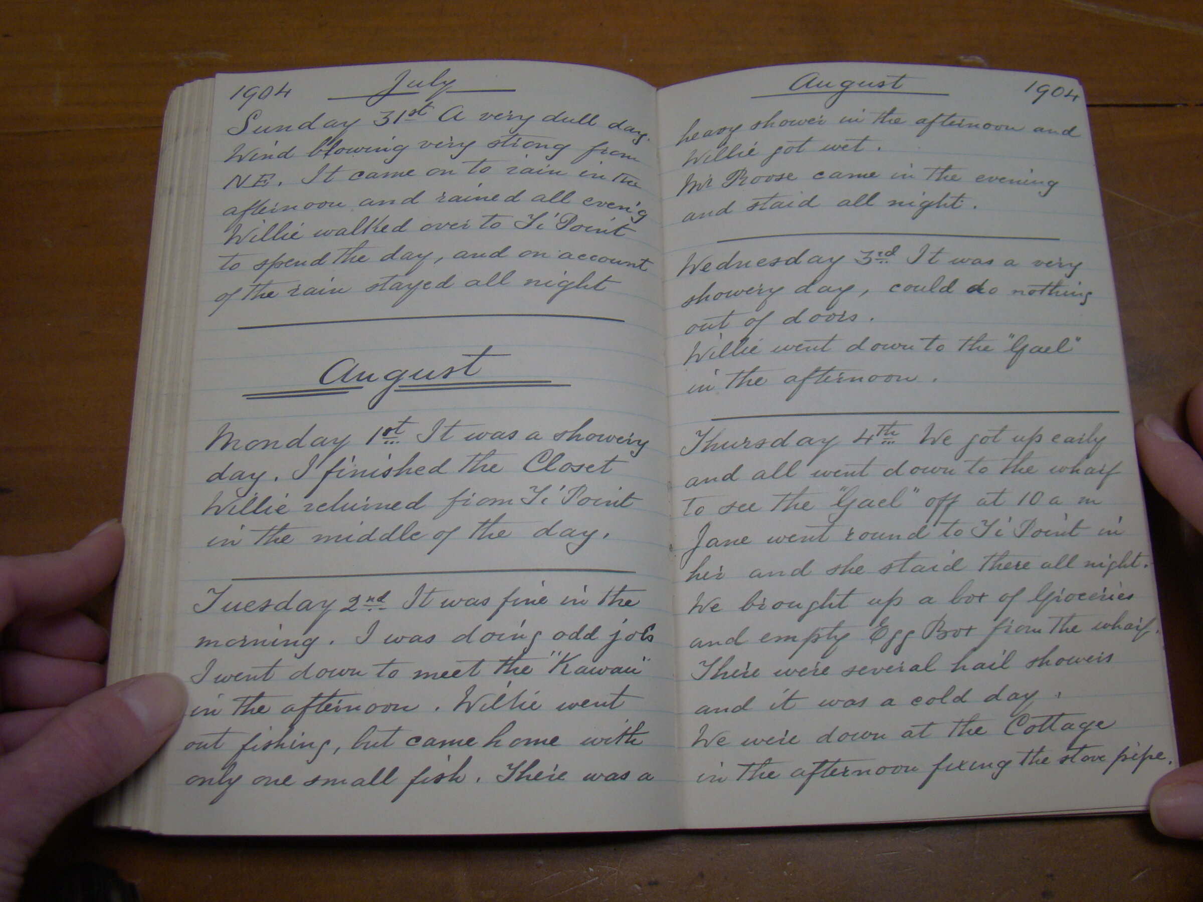 Original CS Clarke diary page