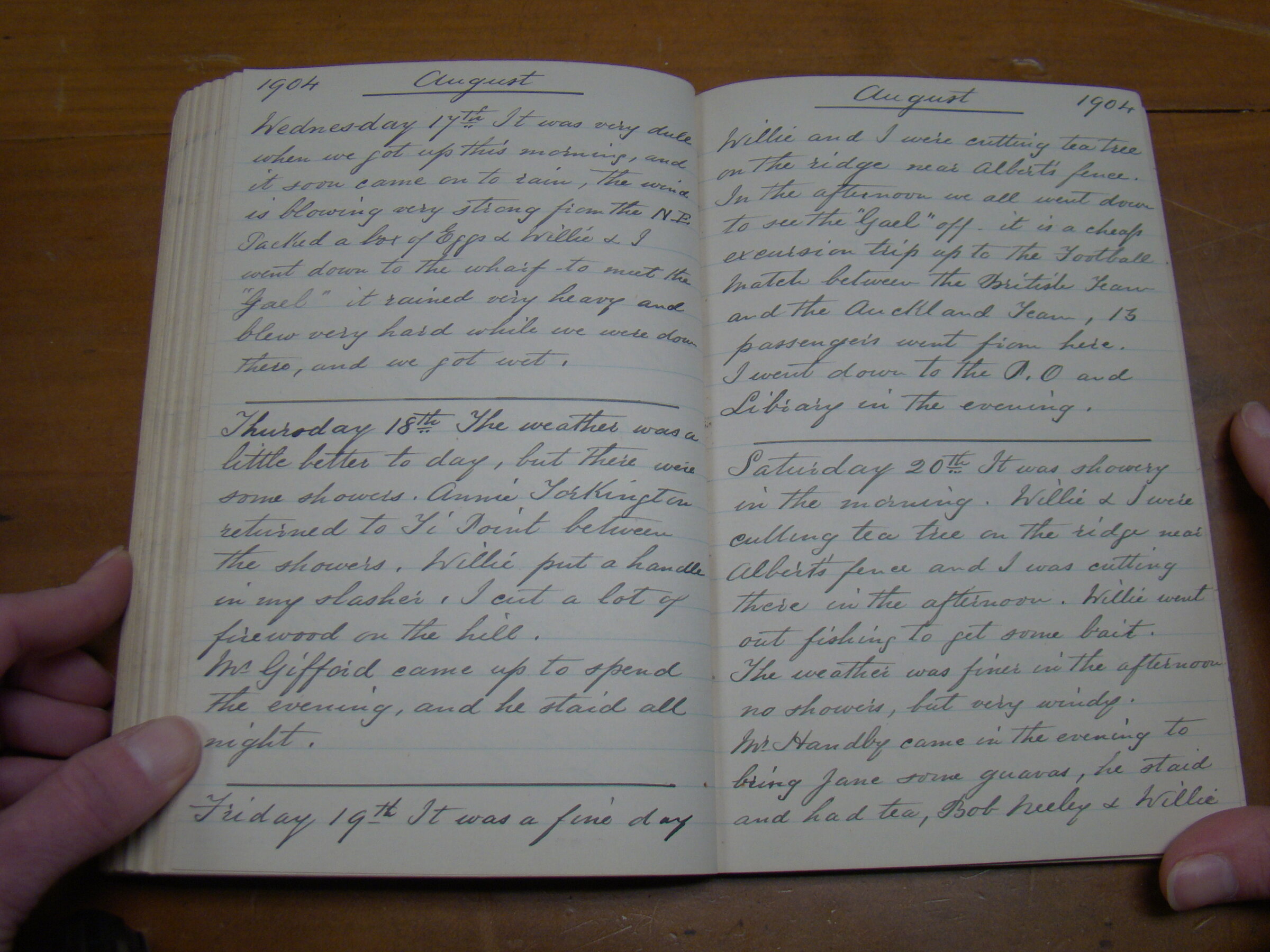 Original CS Clarke diary page