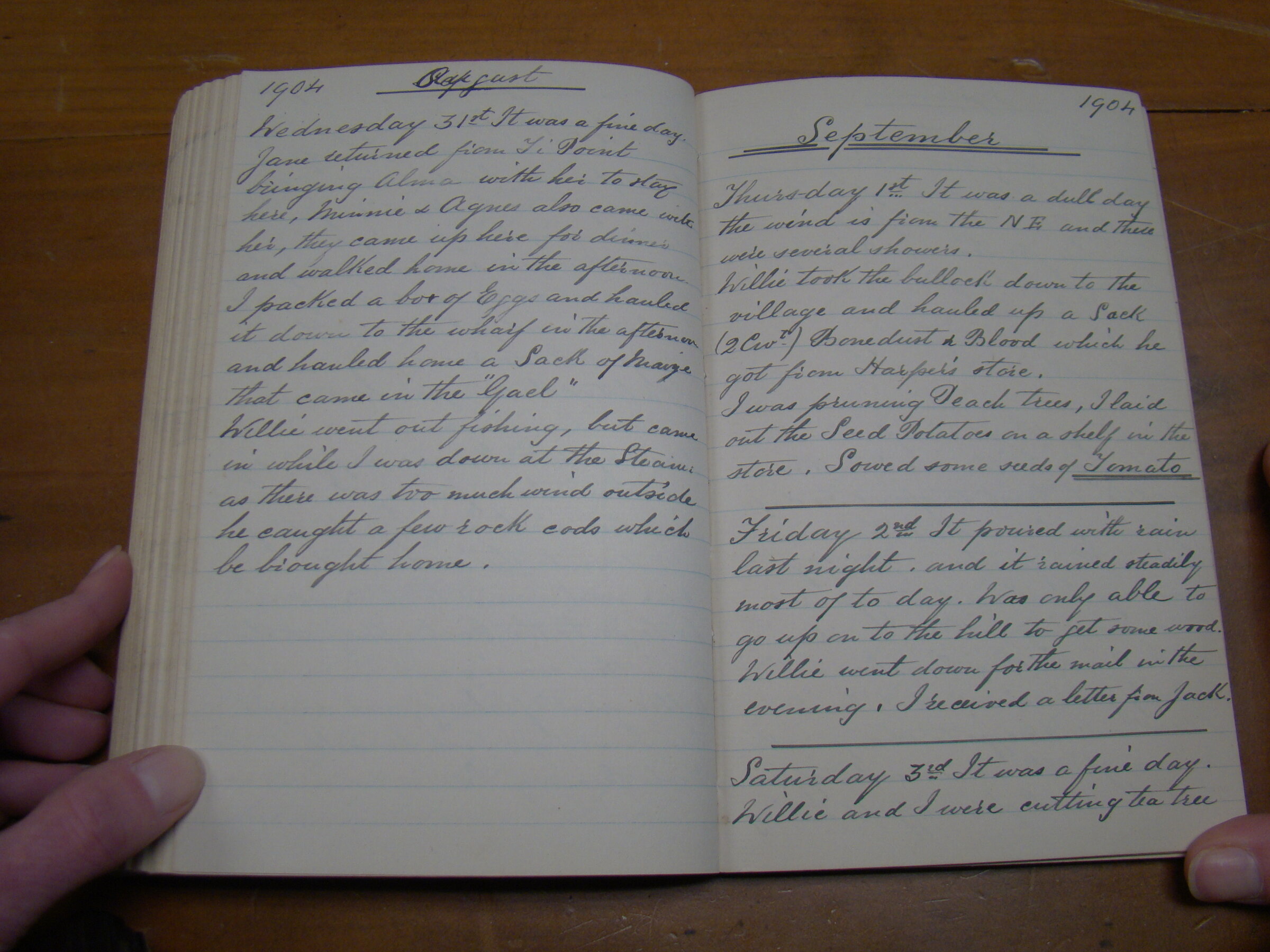 Original CS Clarke diary page