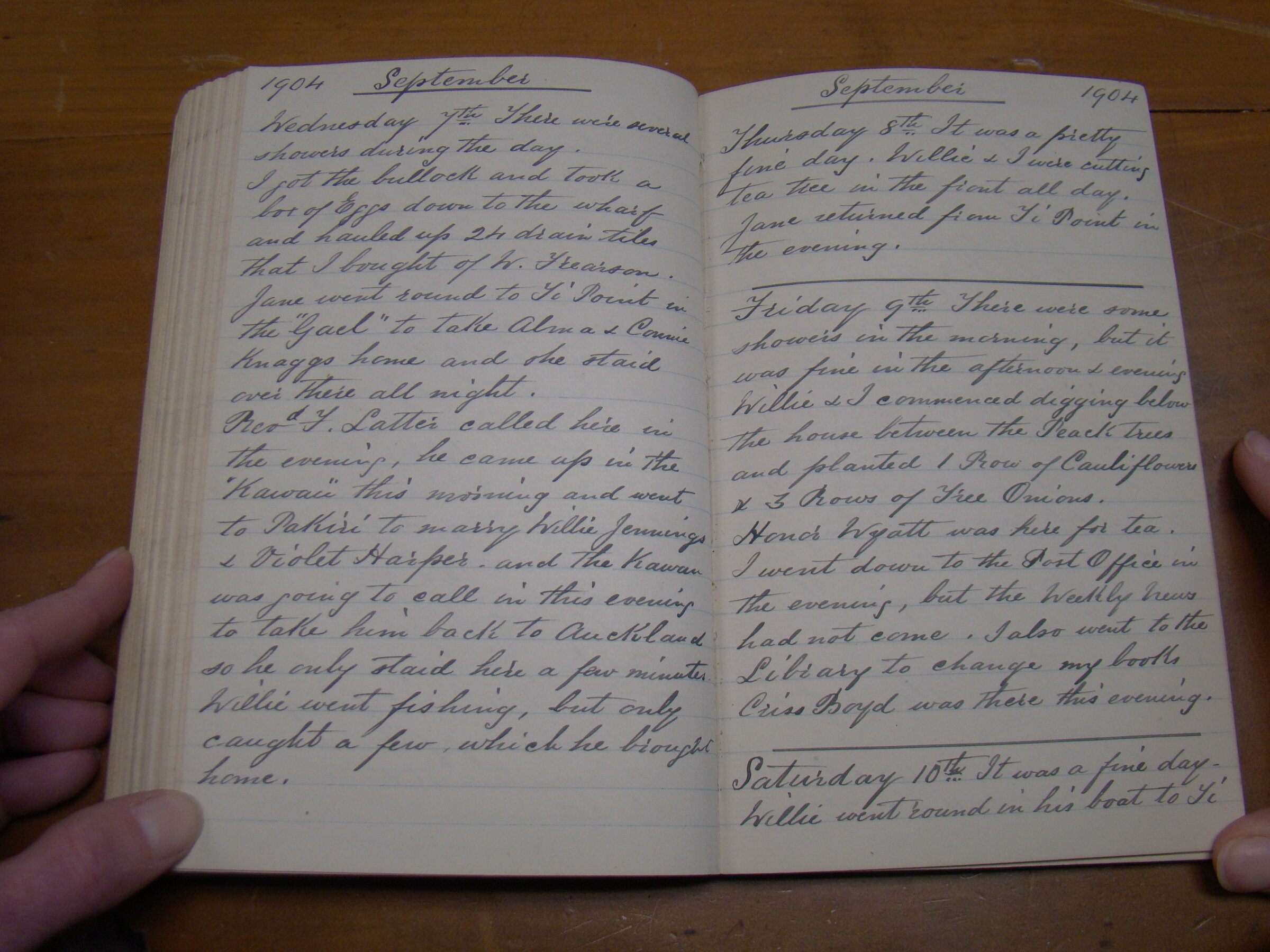 Original CS Clarke diary page