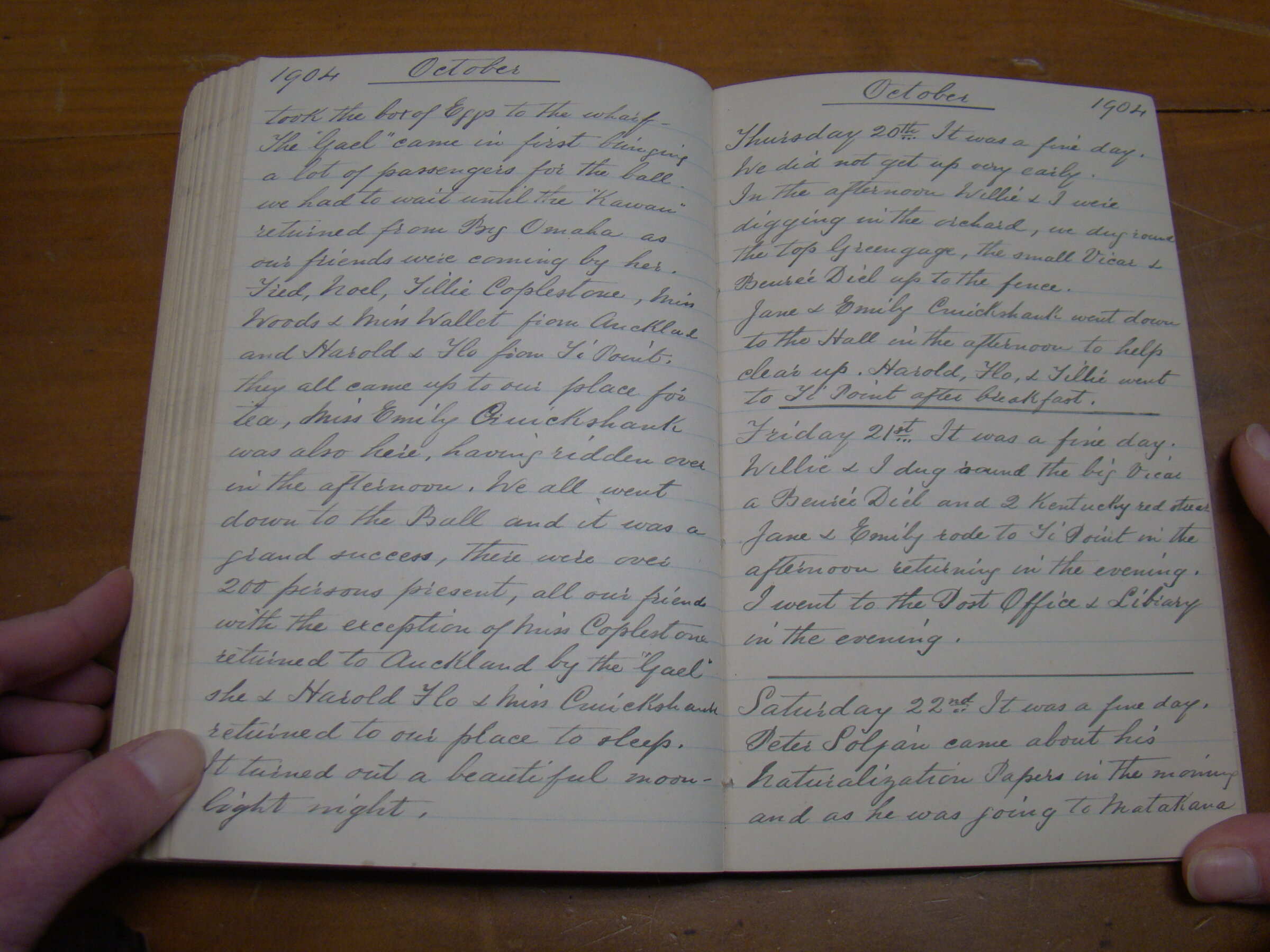 Original CS Clarke diary page