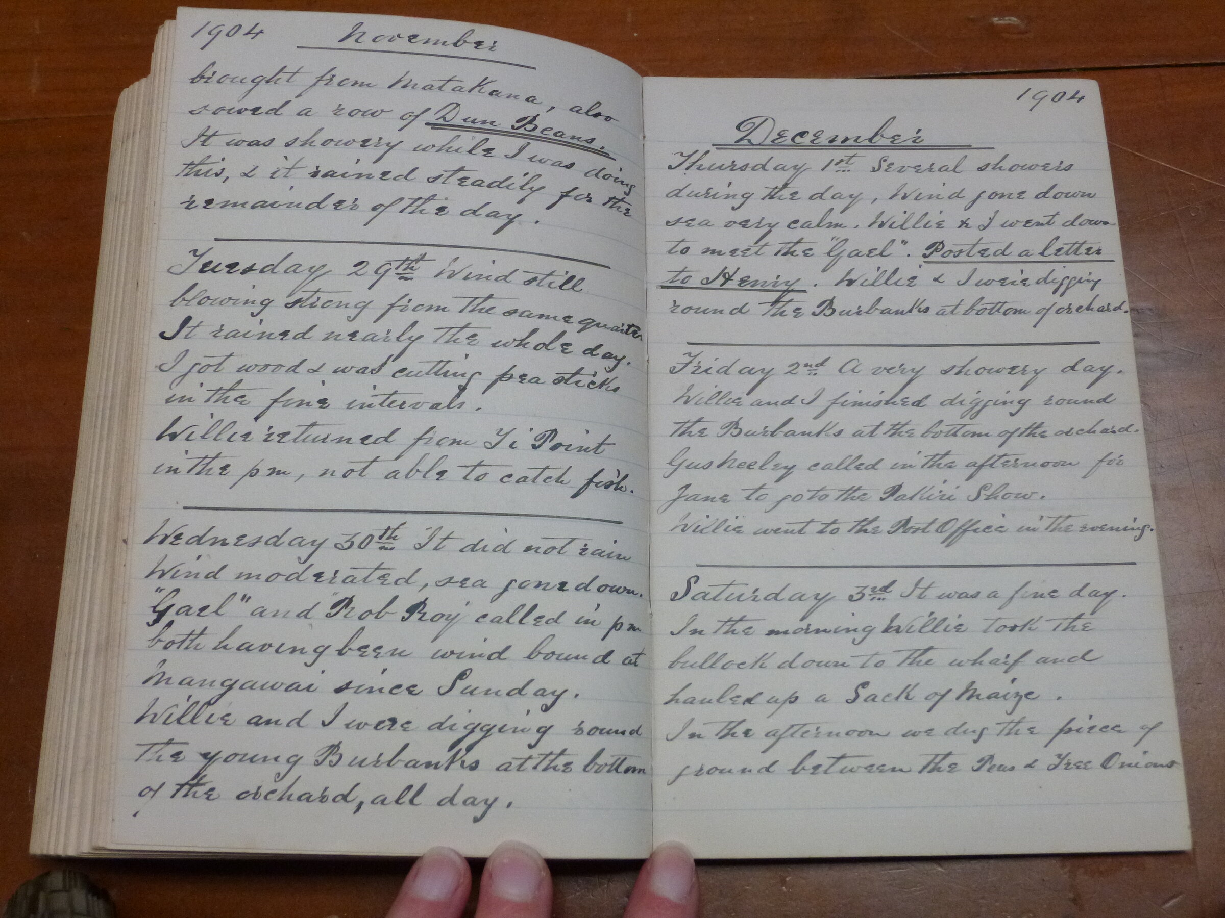 Original CS Clarke diary page