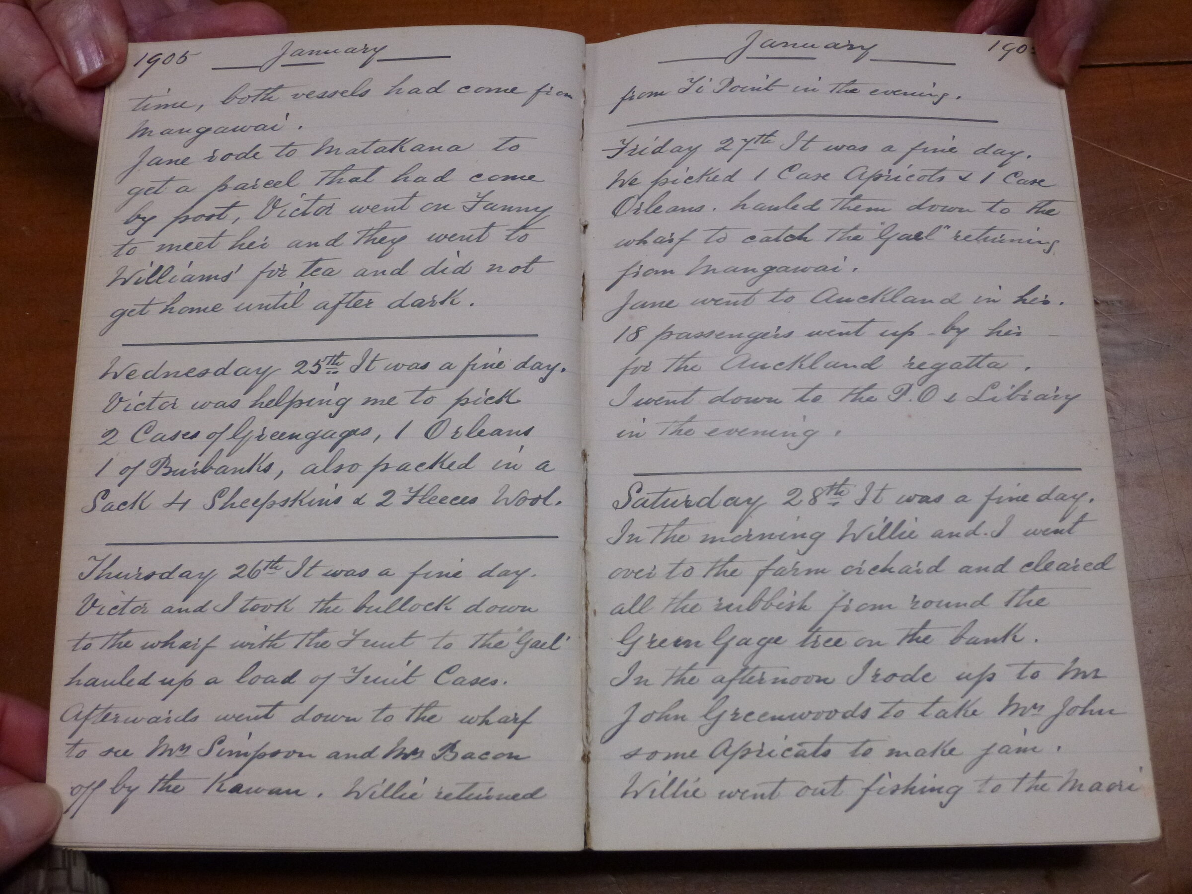 Original CS Clarke diary page
