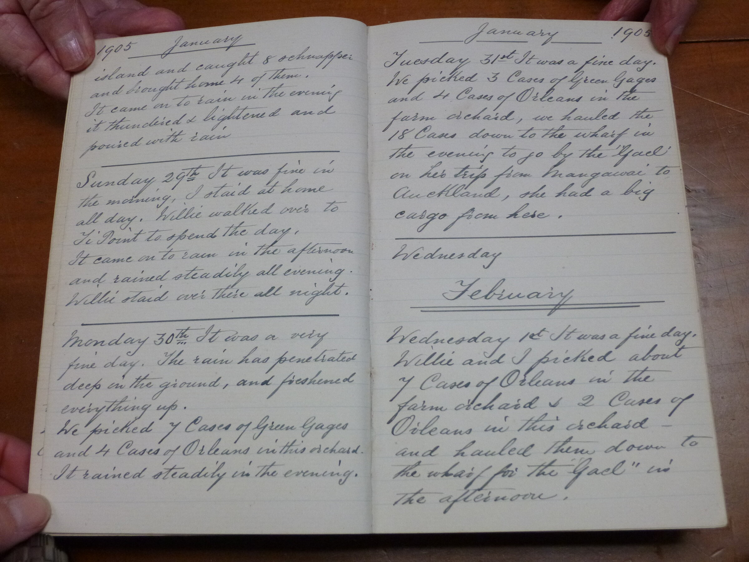 Original CS Clarke diary page