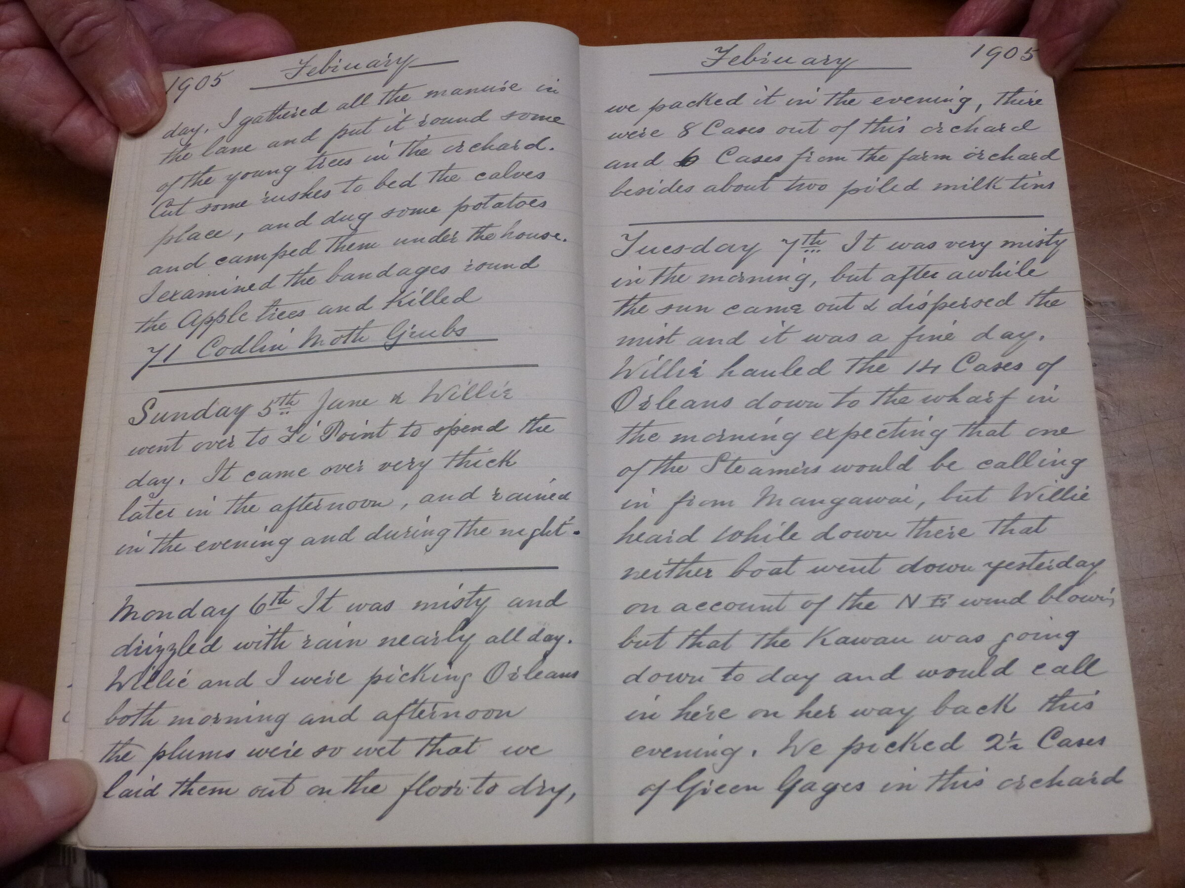 Original CS Clarke diary page