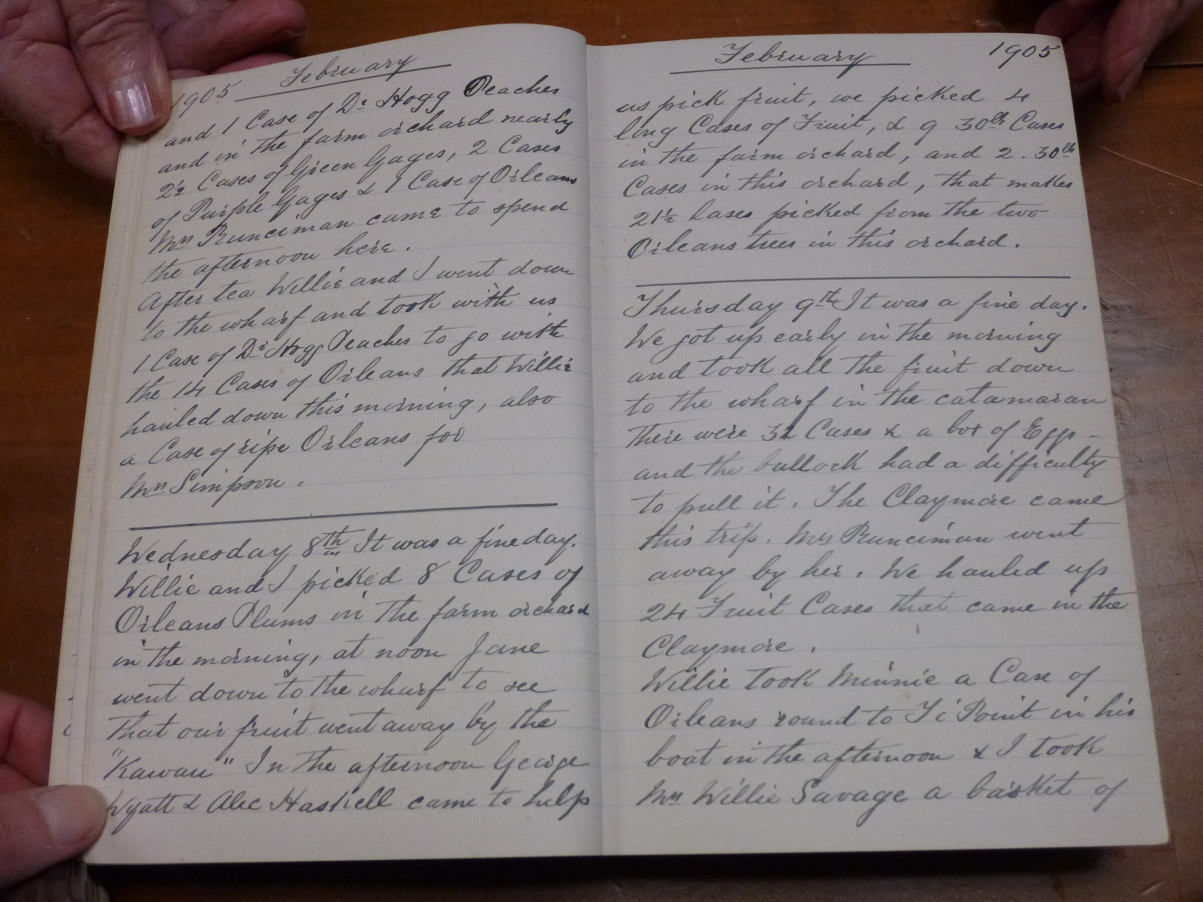 Original CS Clarke diary page