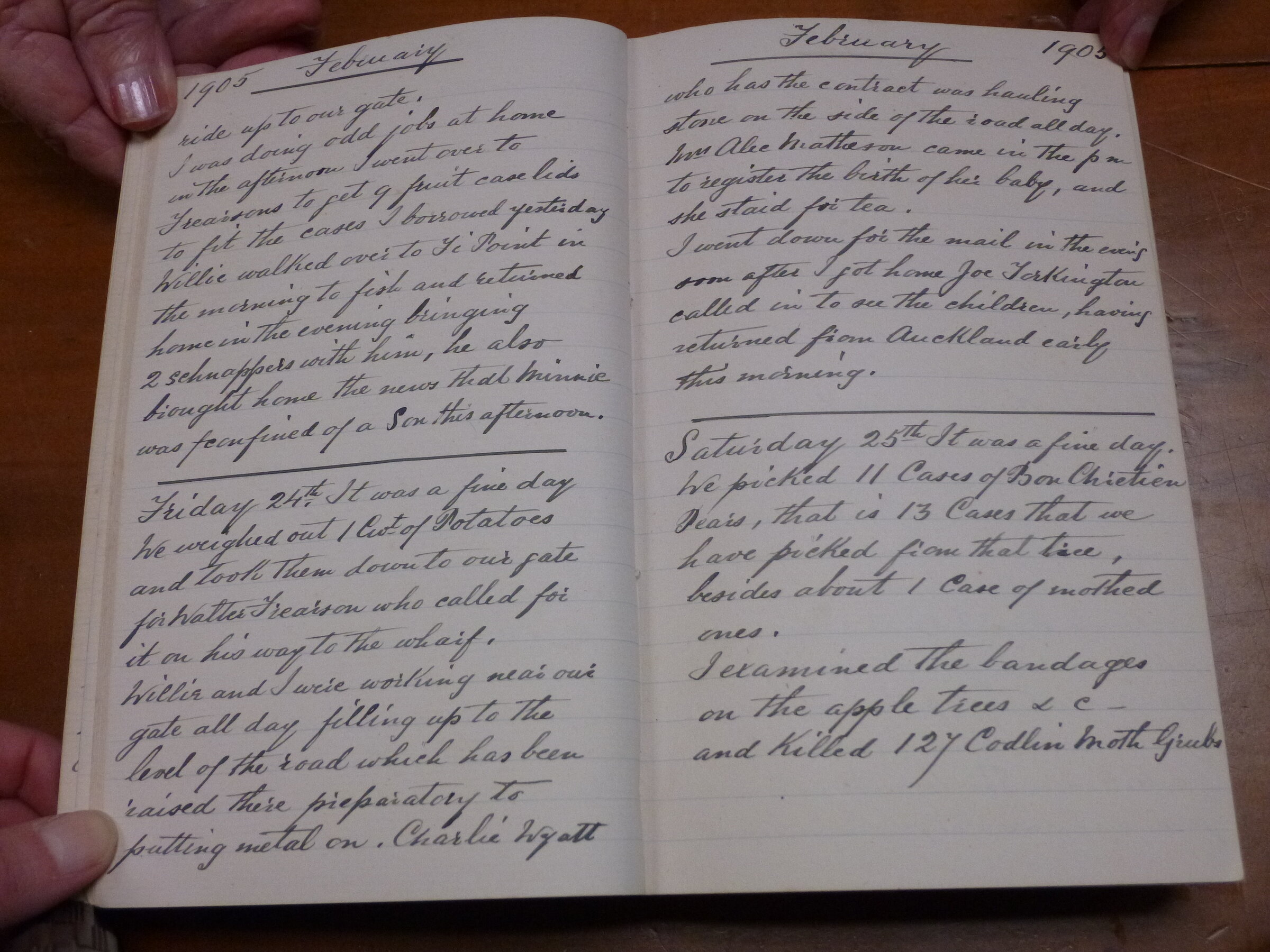 Original CS Clarke diary page