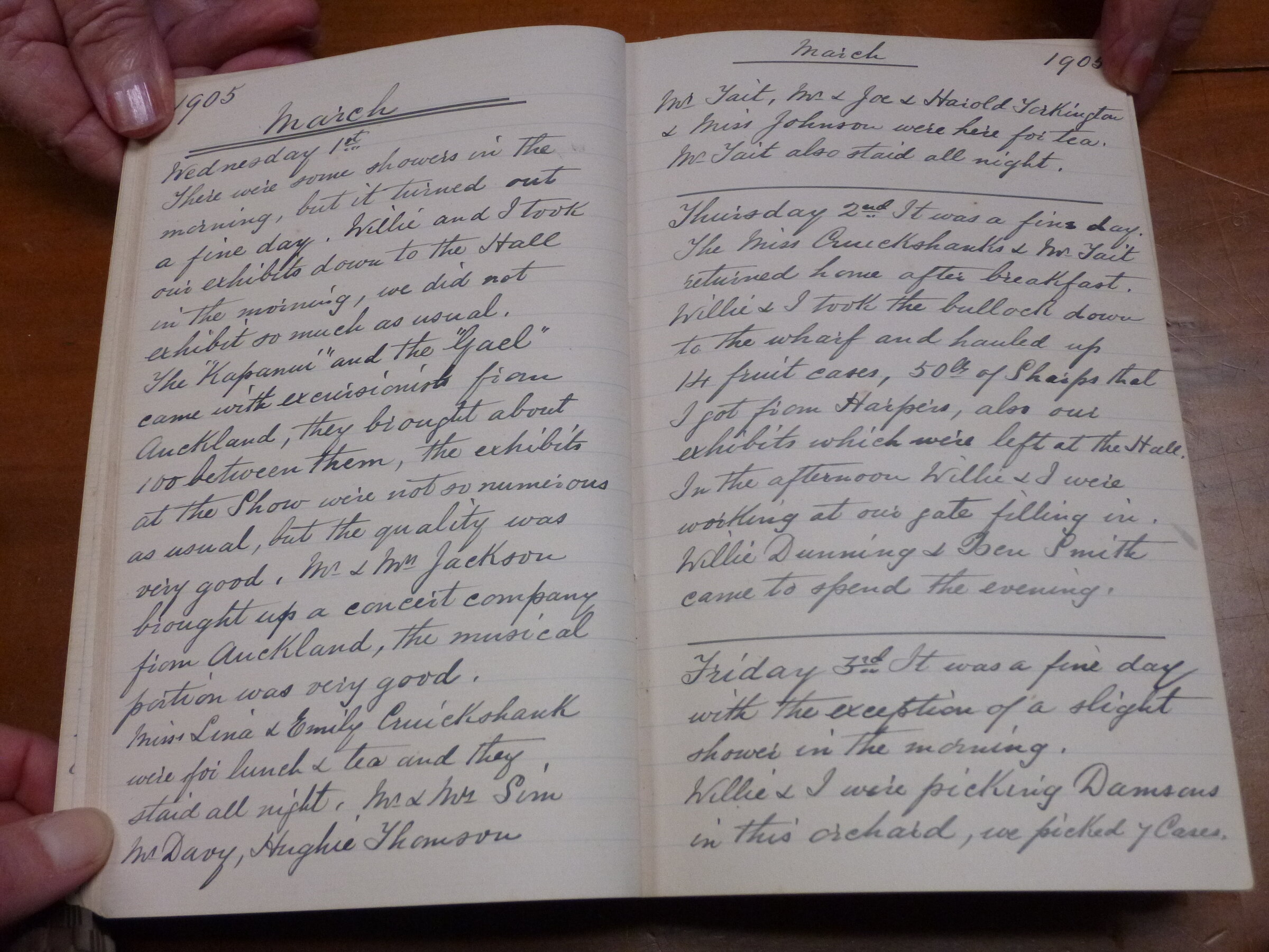 Original CS Clarke diary page