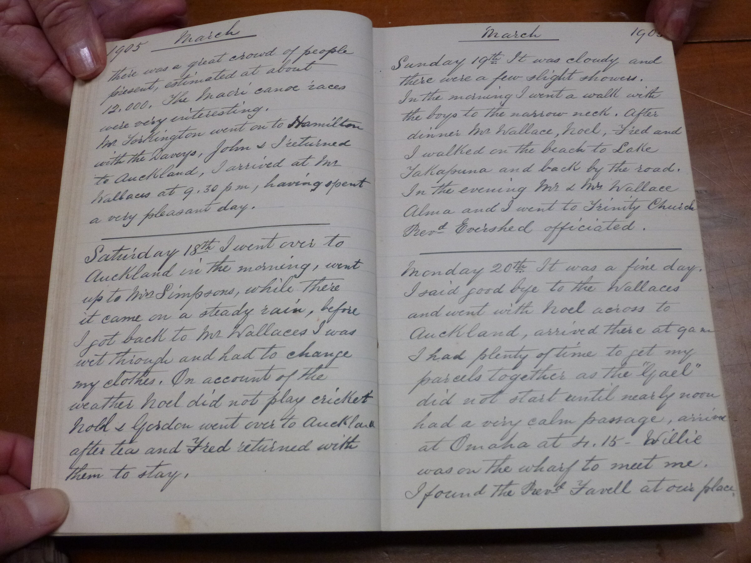Original CS Clarke diary page