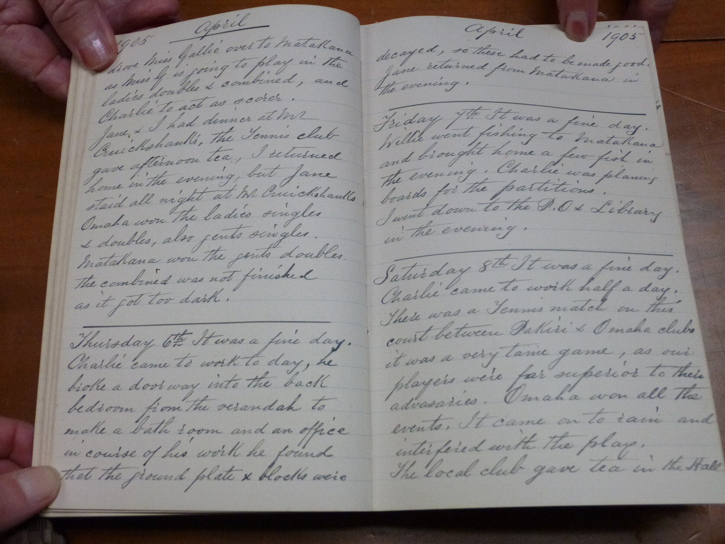 Original CS Clarke diary page
