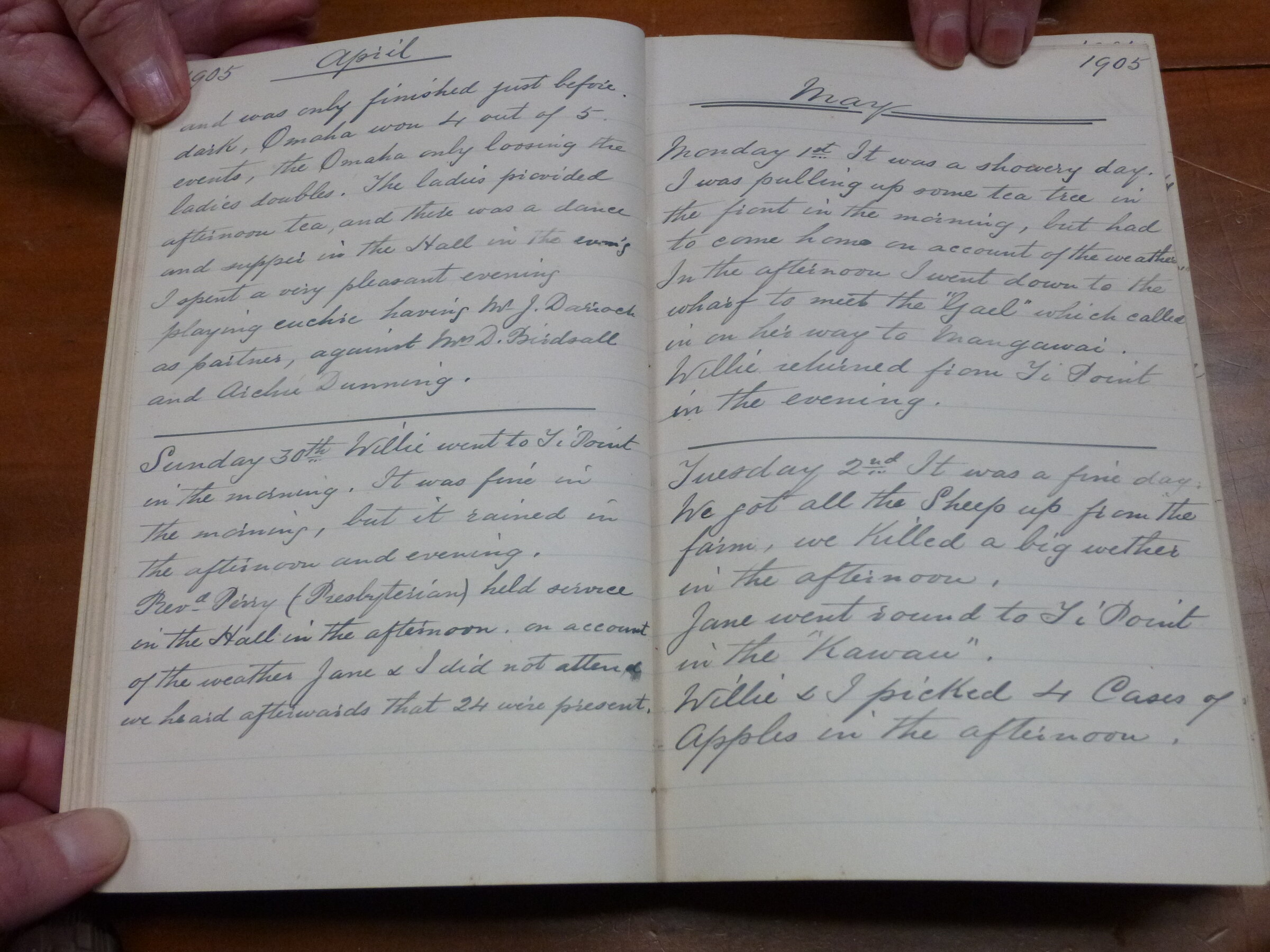 Original CS Clarke diary page