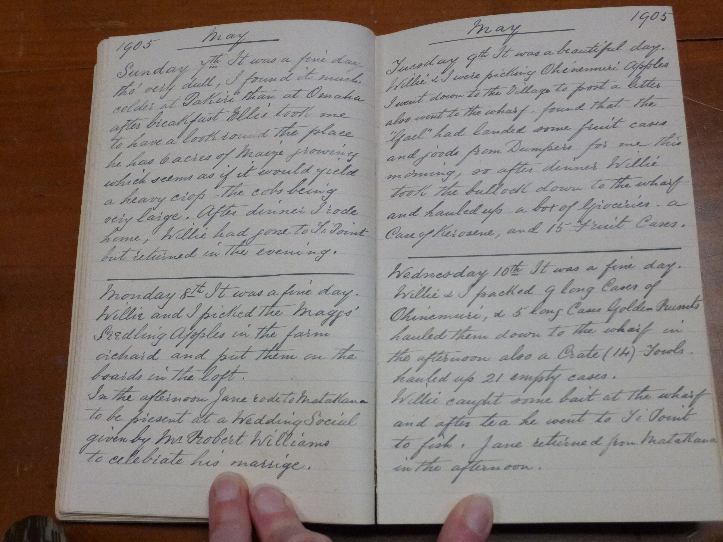 Original CS Clarke diary page