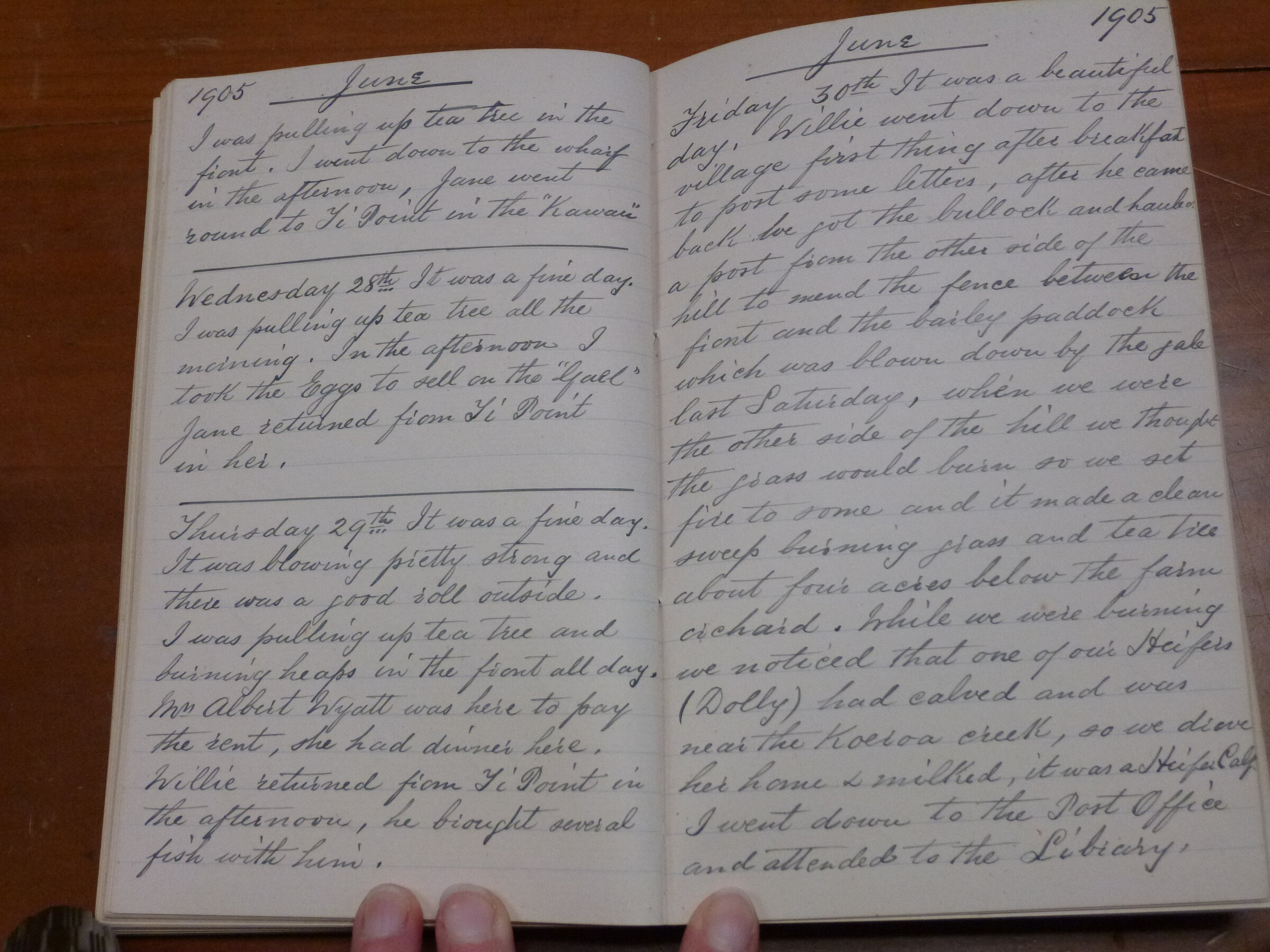 Original CS Clarke diary page