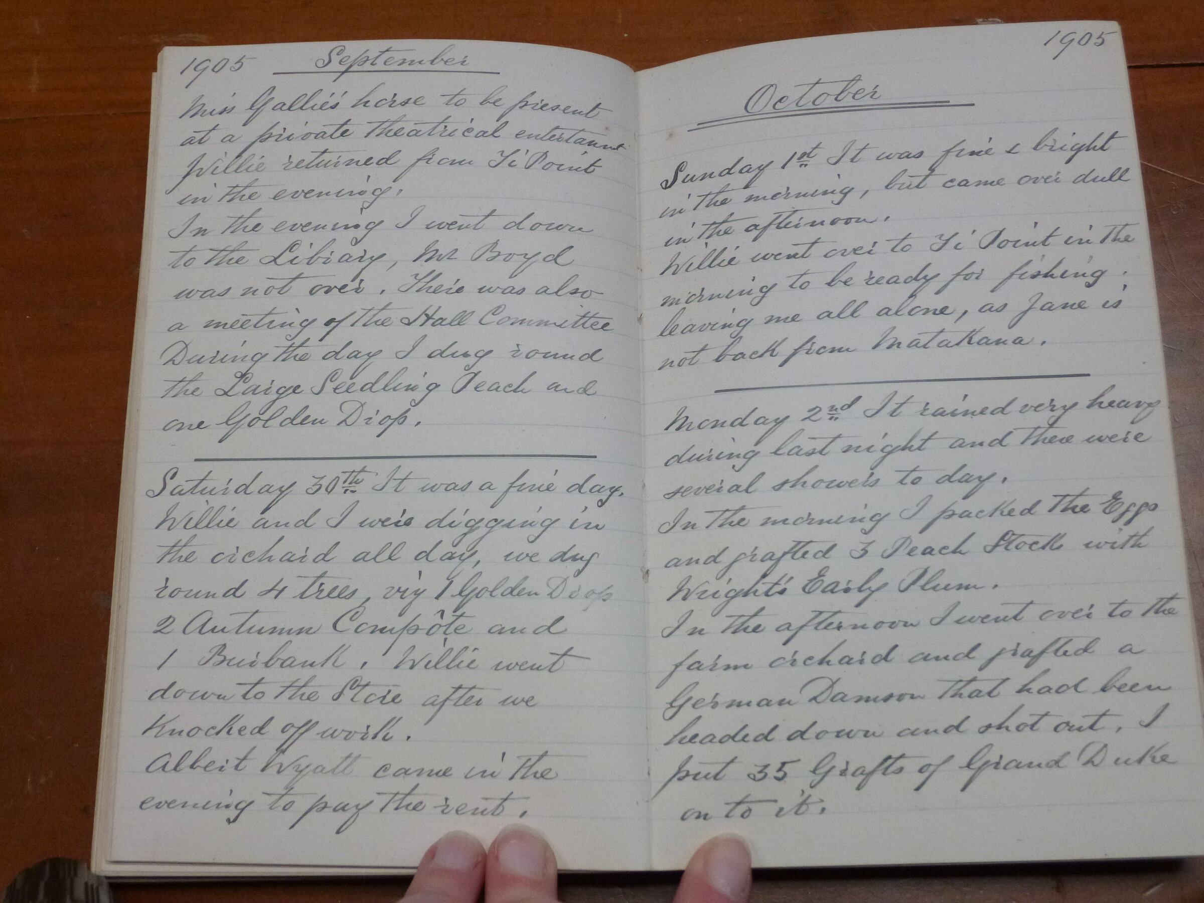 Original CS Clarke diary page