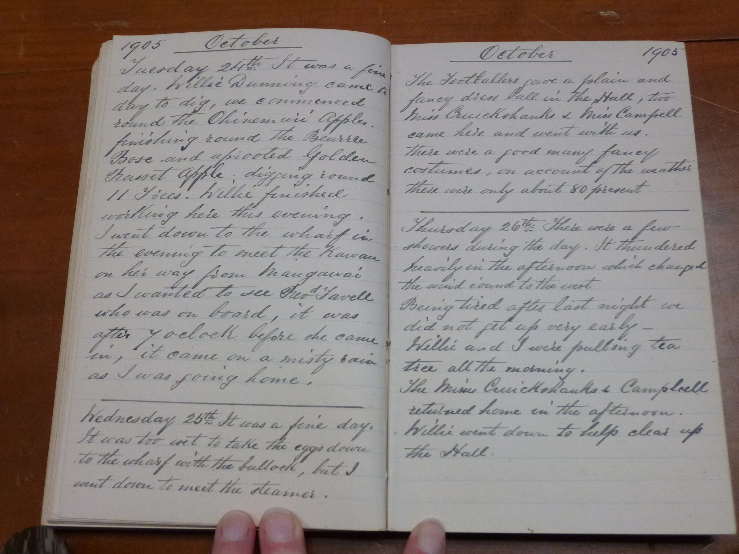 Original CS Clarke diary page