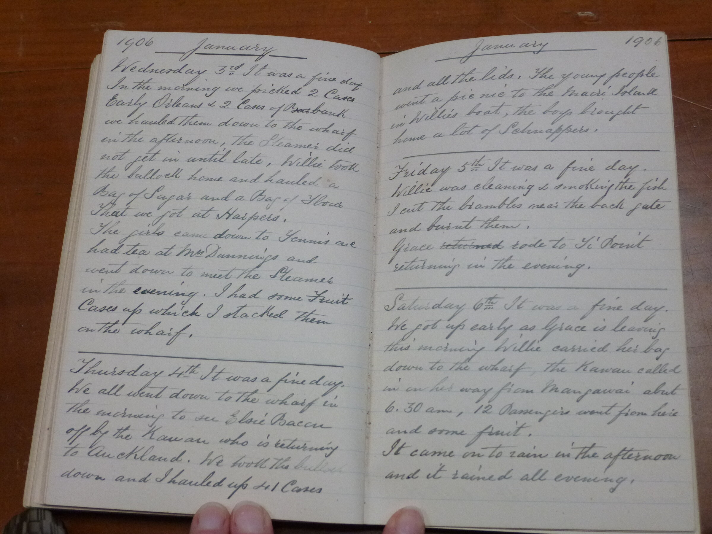 Original CS Clarke diary page