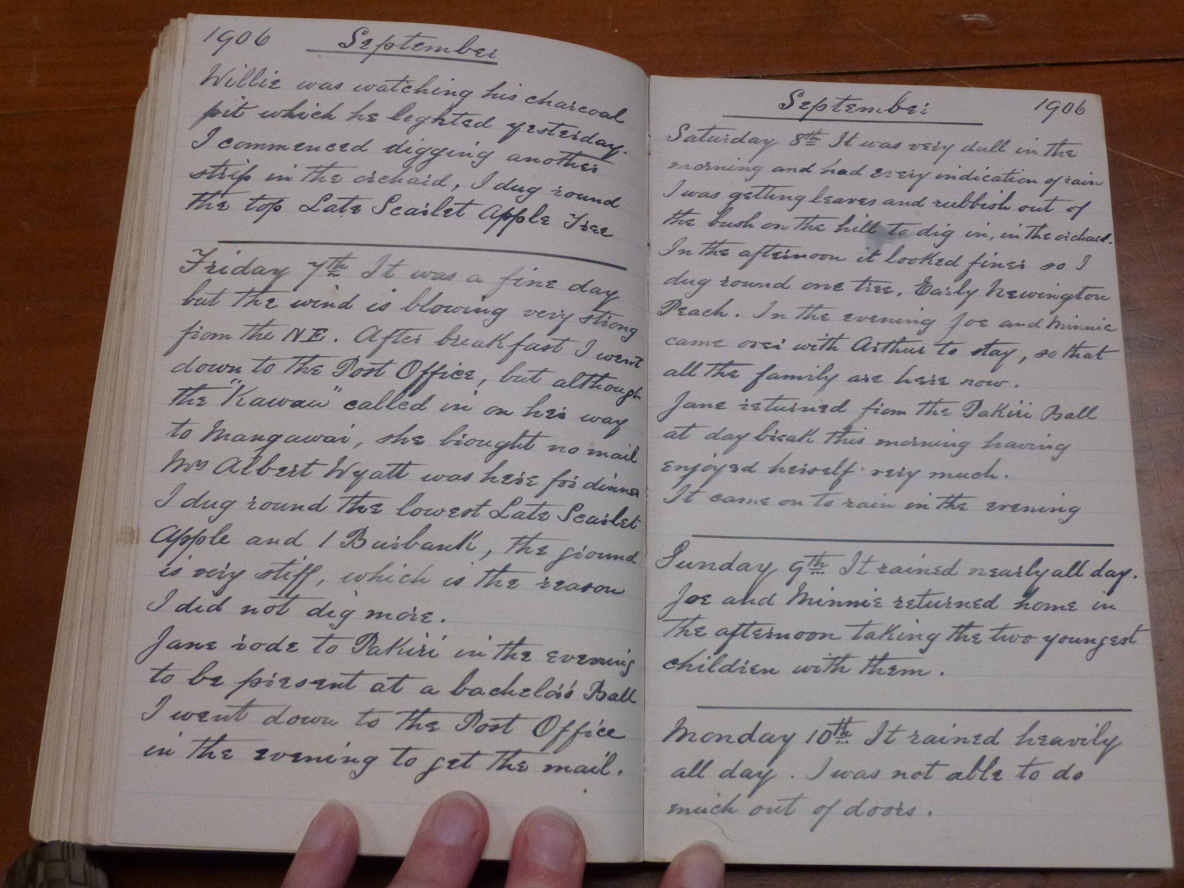 Original CS Clarke diary page