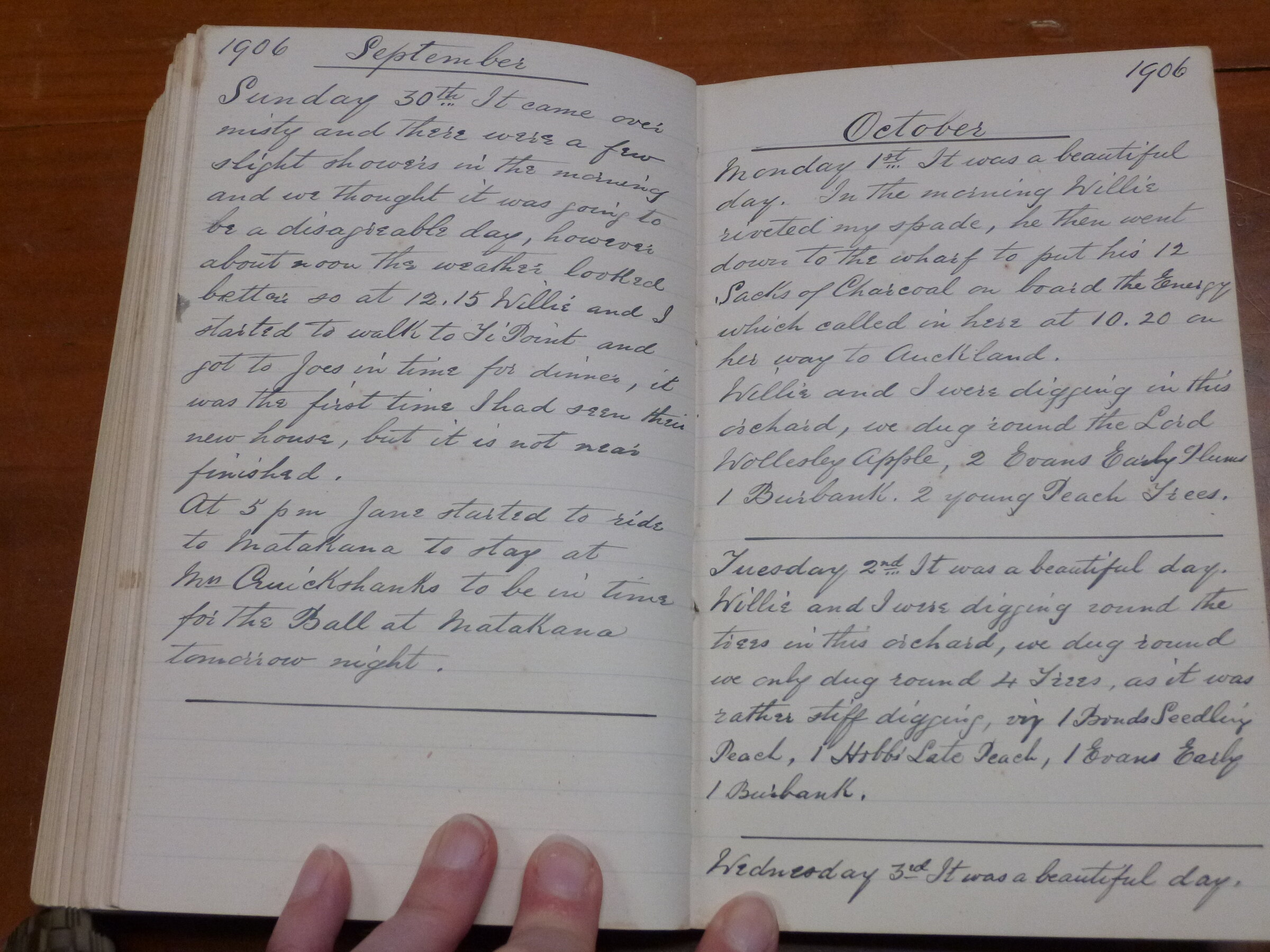 Original CS Clarke diary page