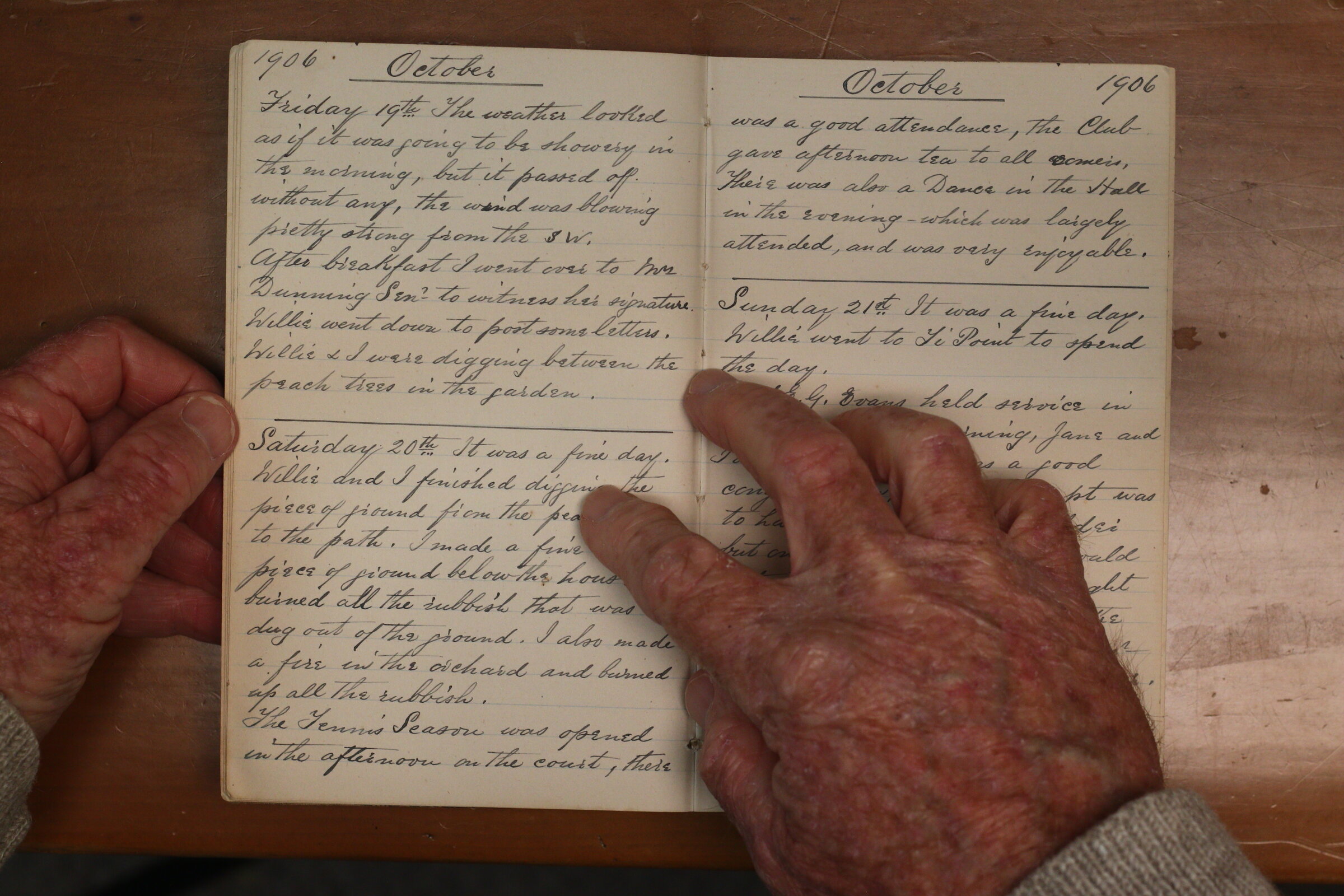 Original CS Clarke diary page