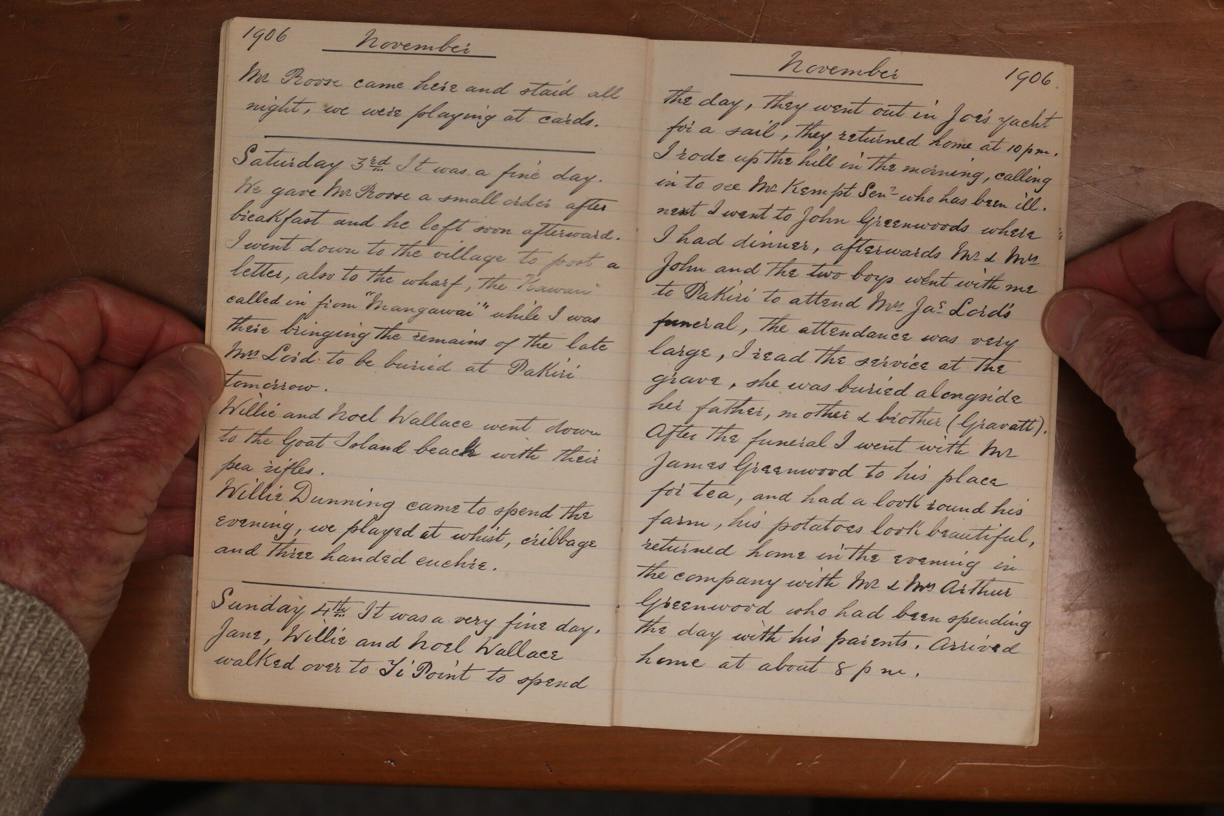 Original CS Clarke diary page