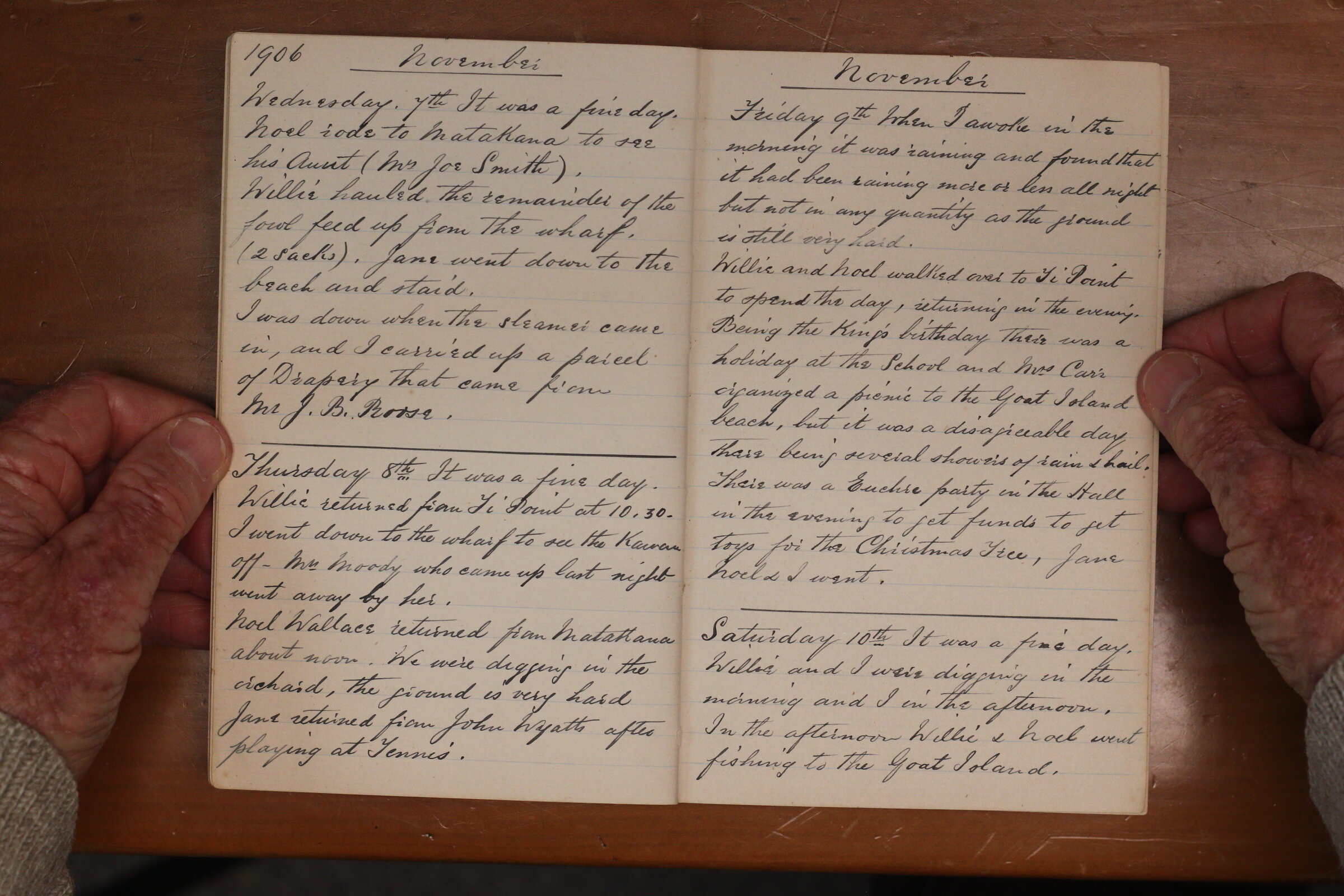 Original CS Clarke diary page