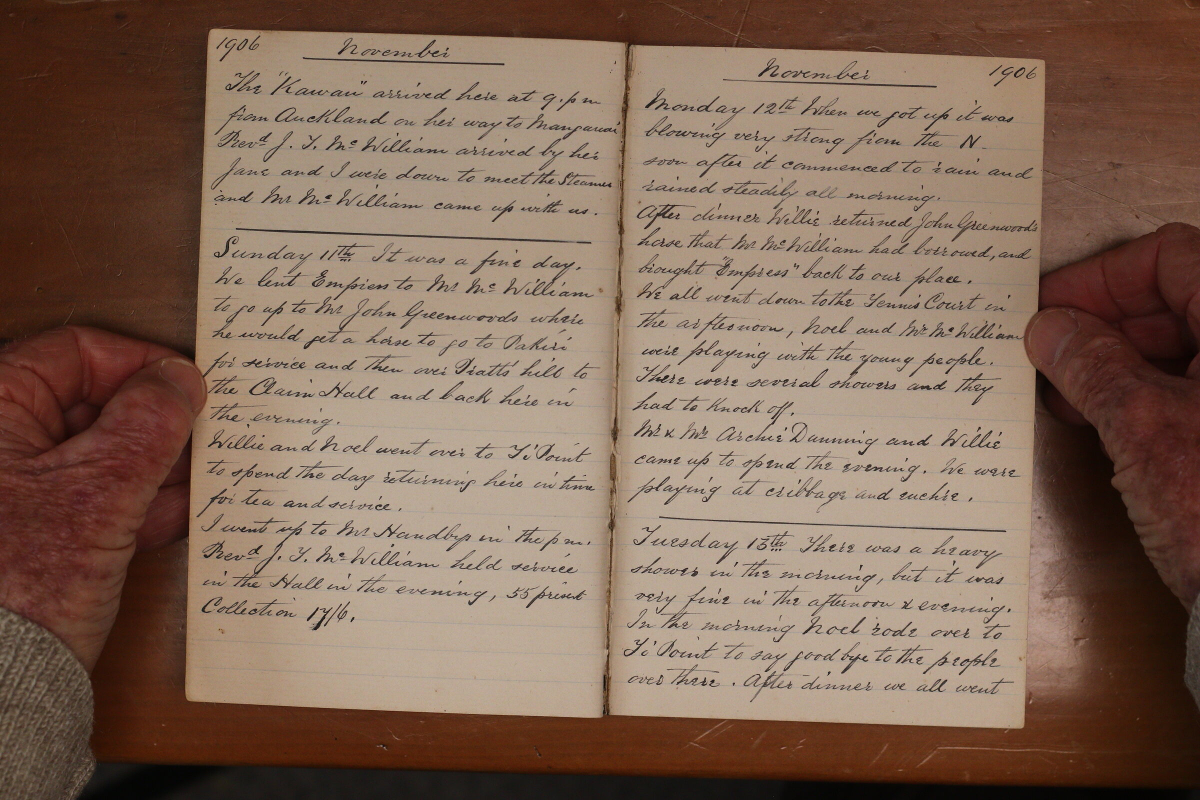Original CS Clarke diary page