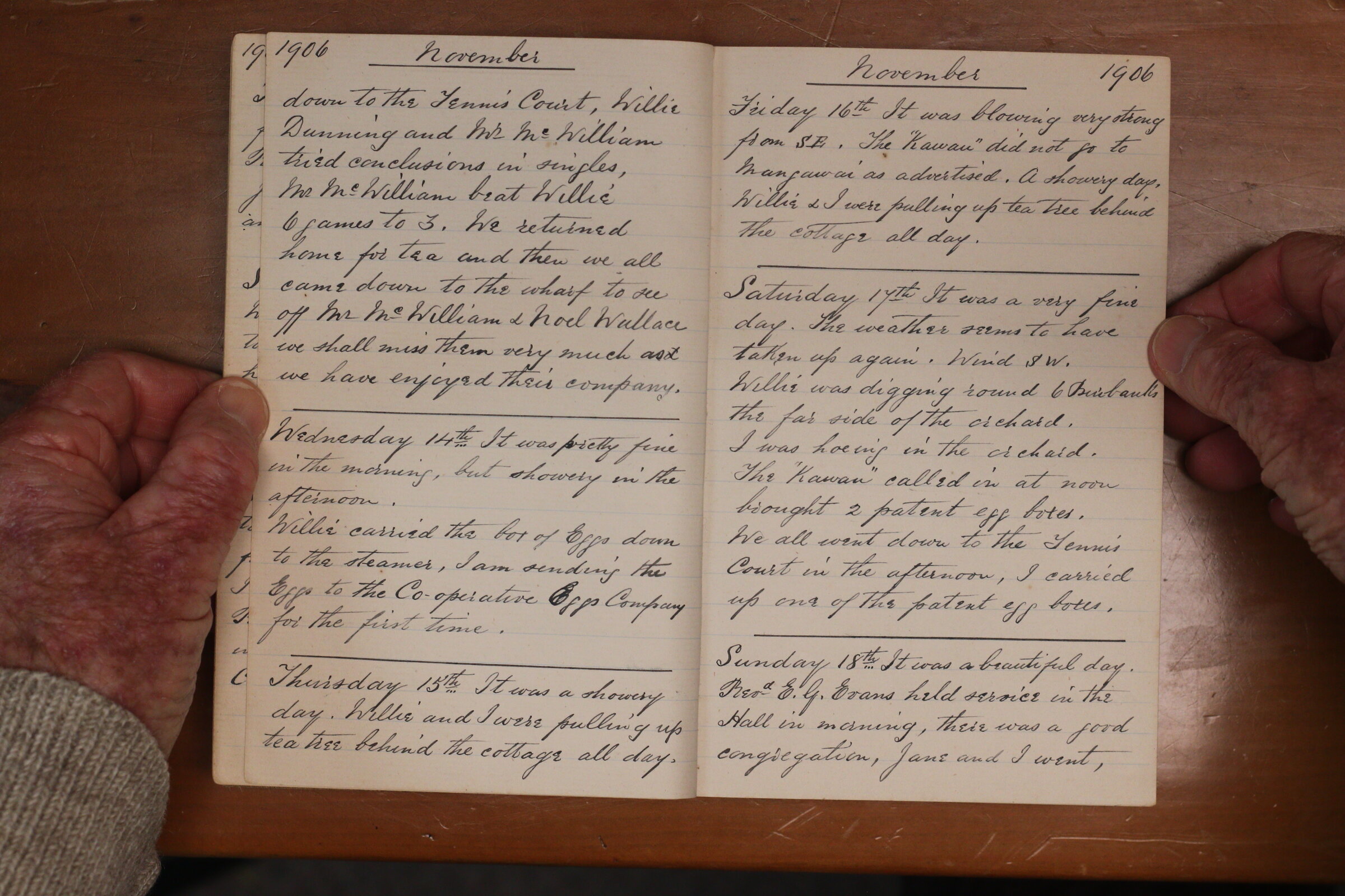 Original CS Clarke diary page
