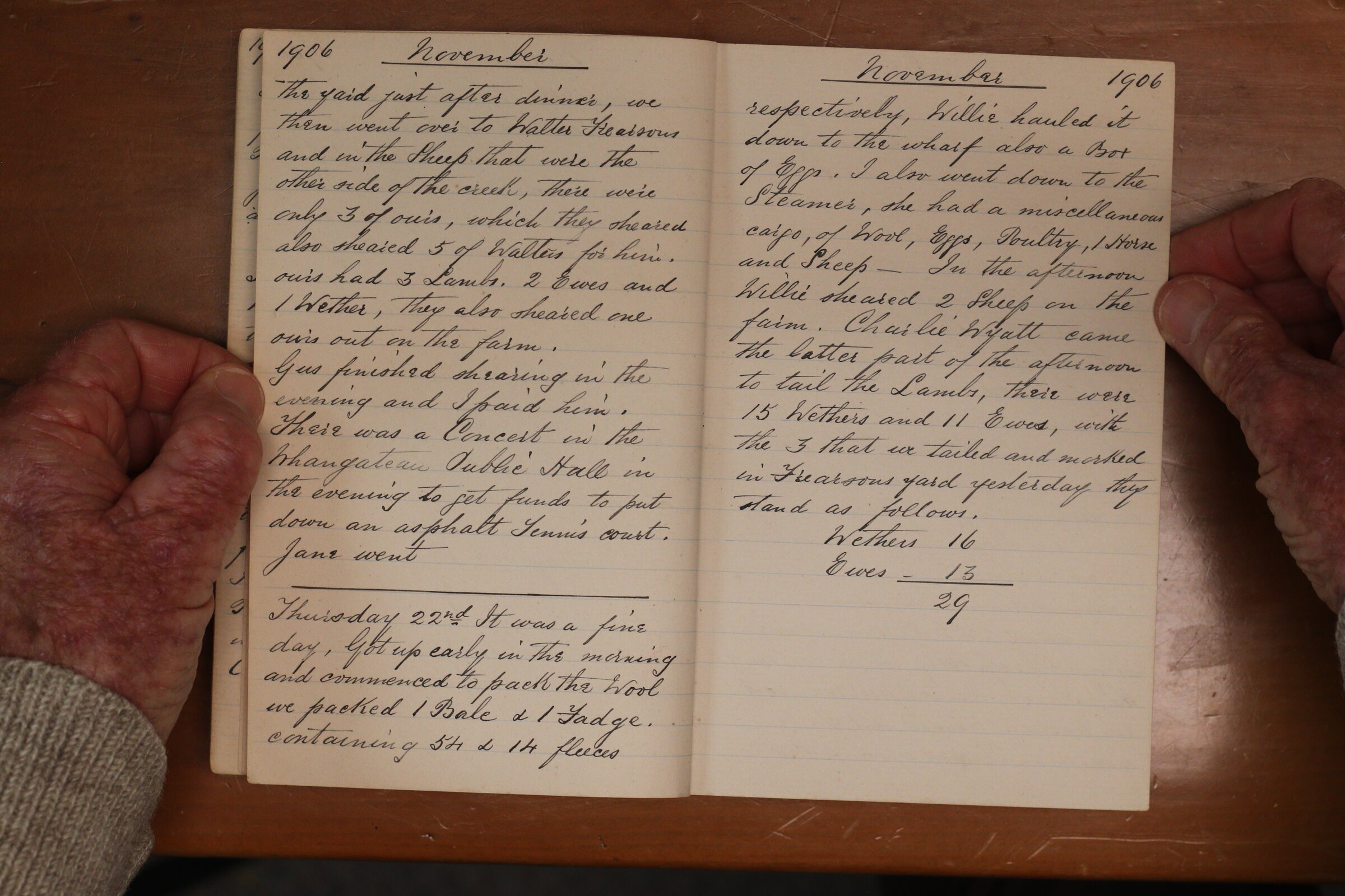 Original CS Clarke diary page