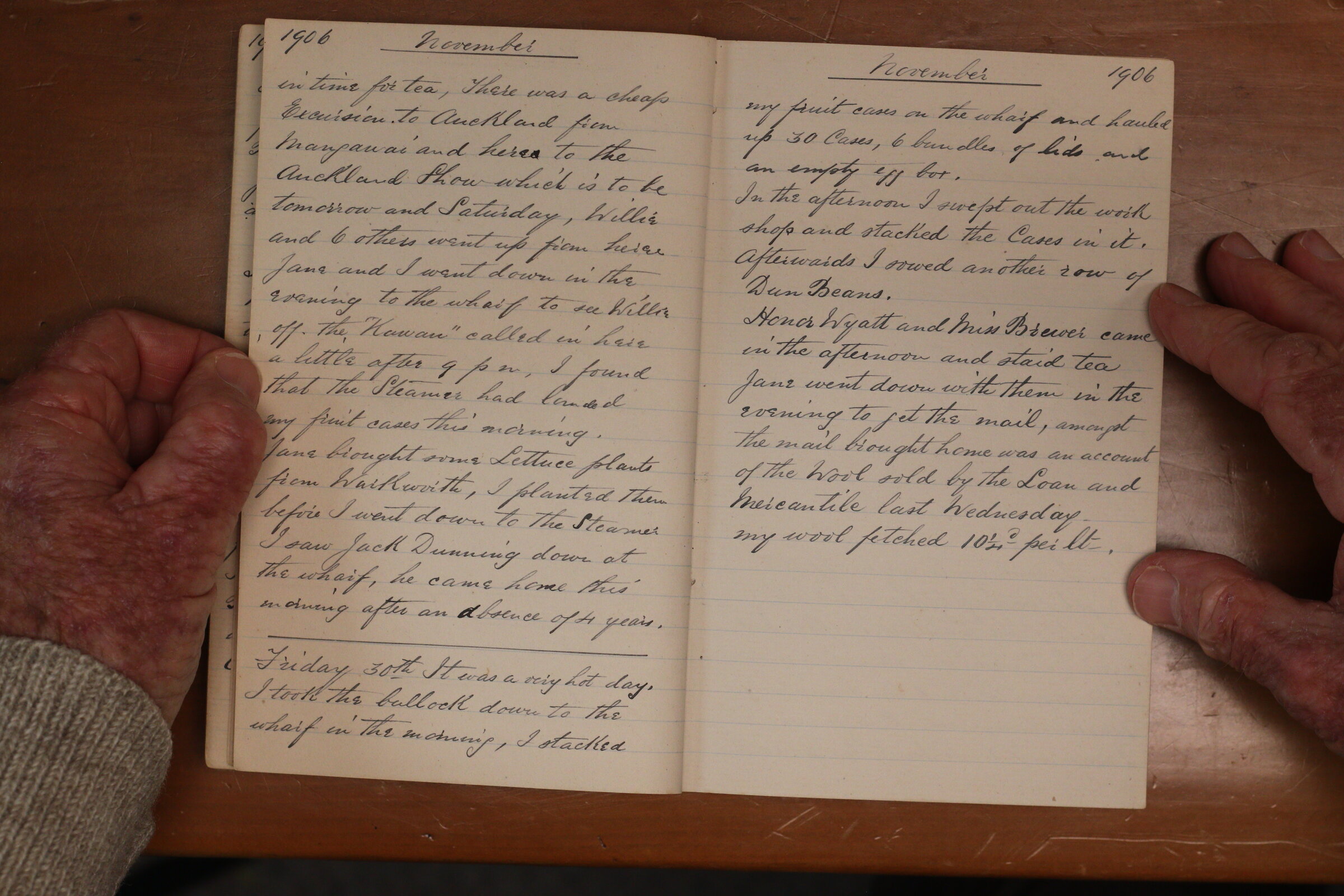 Original CS Clarke diary page