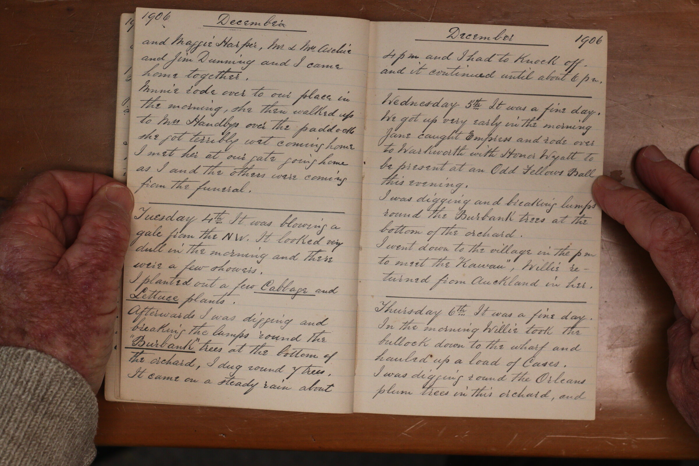 Original CS Clarke diary page