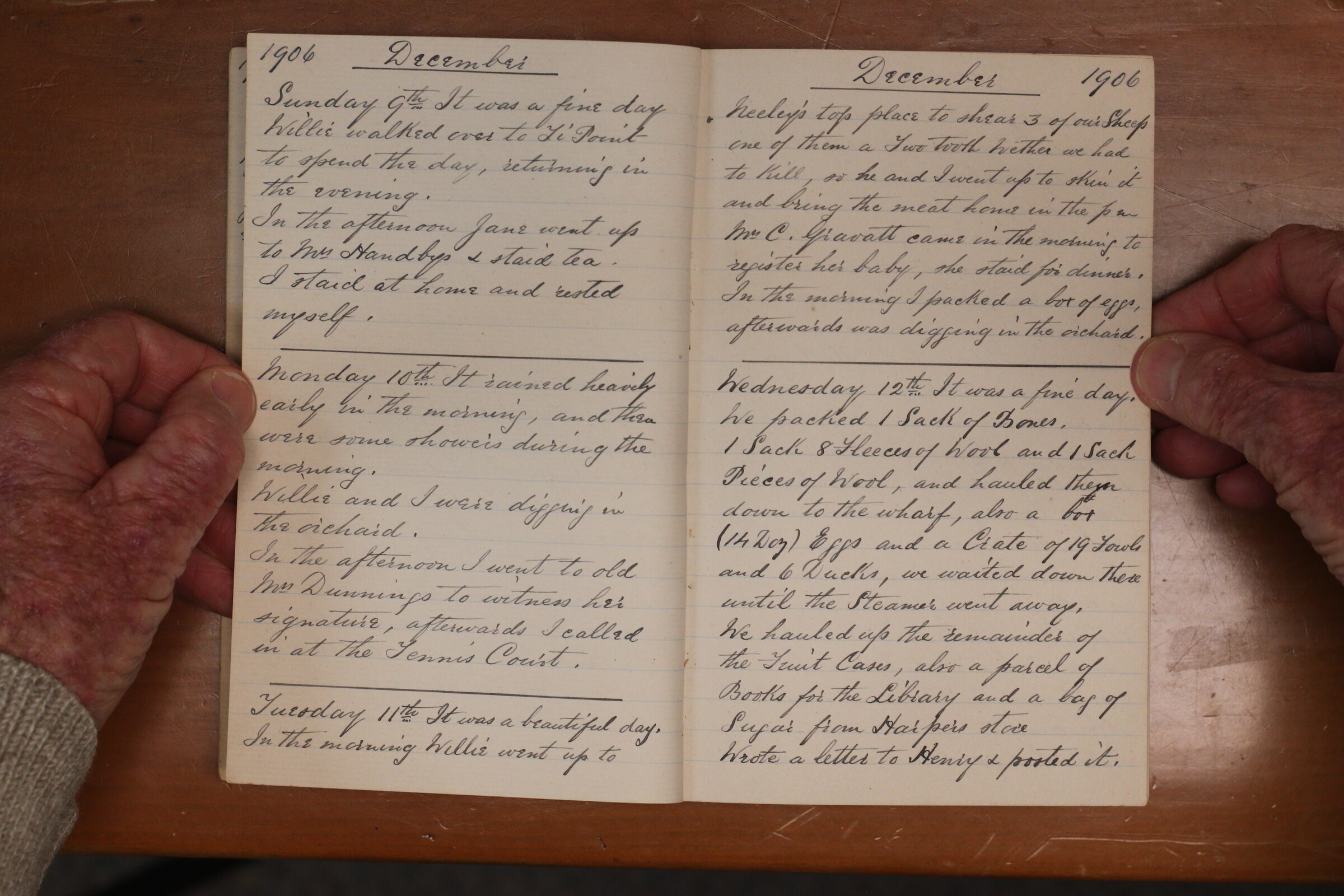 Original CS Clarke diary page