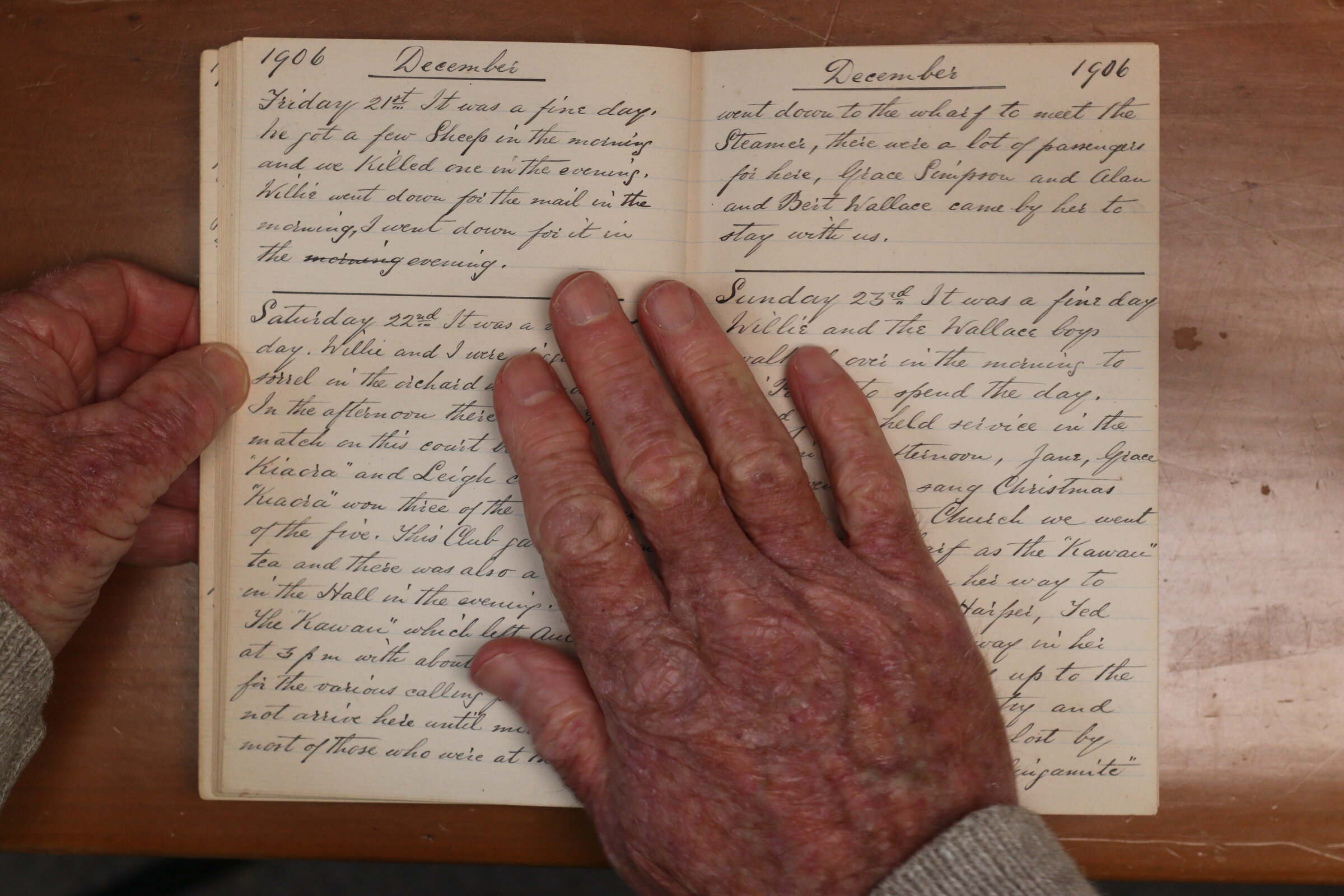 Original CS Clarke diary page