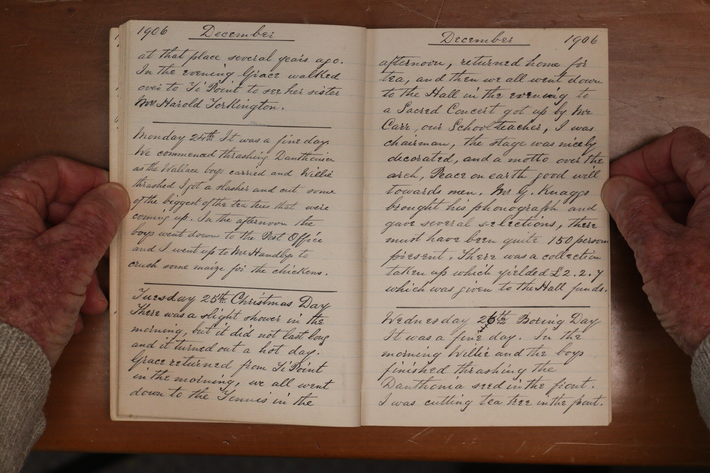 Original CS Clarke diary page