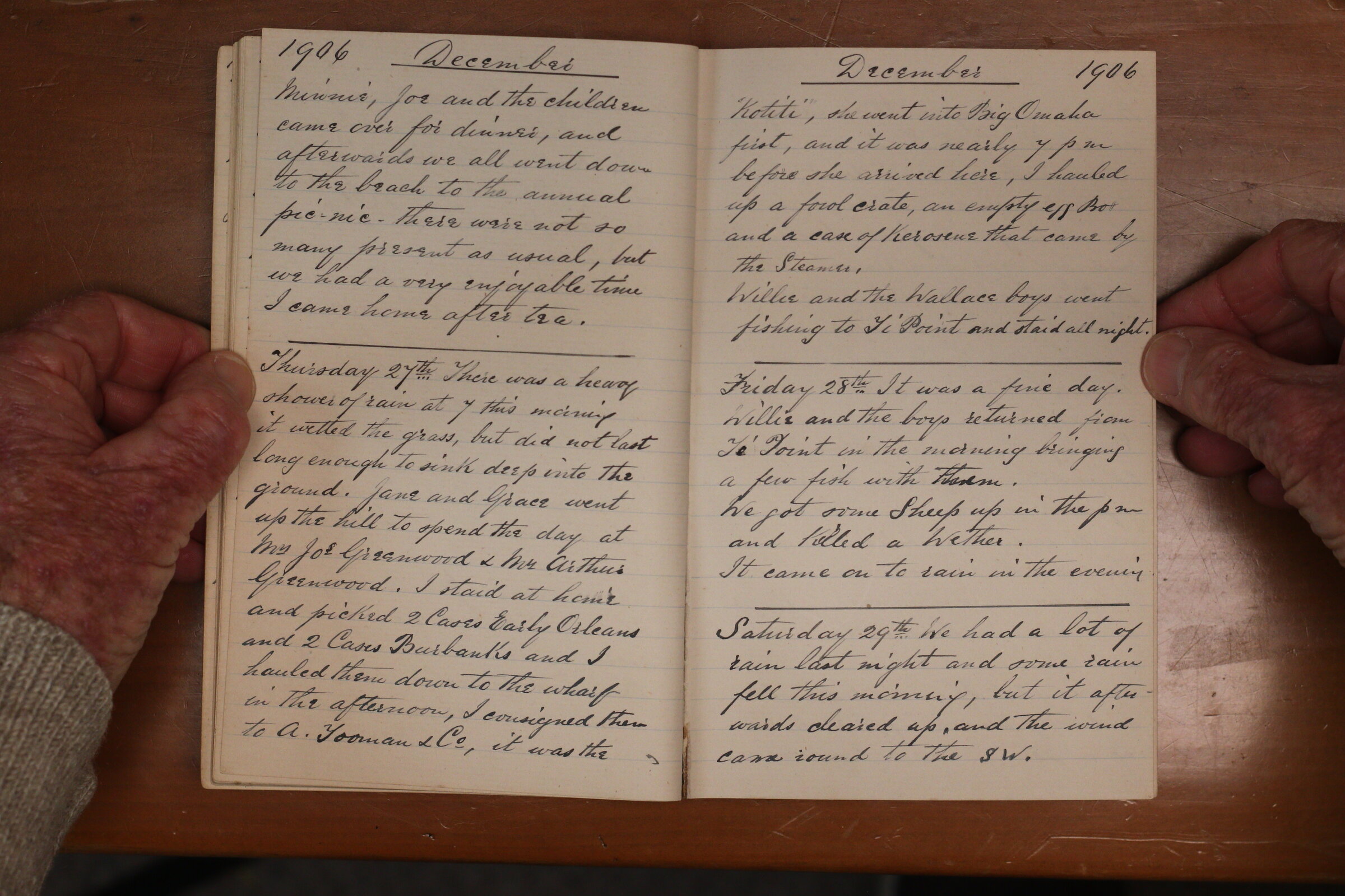Original CS Clarke diary page