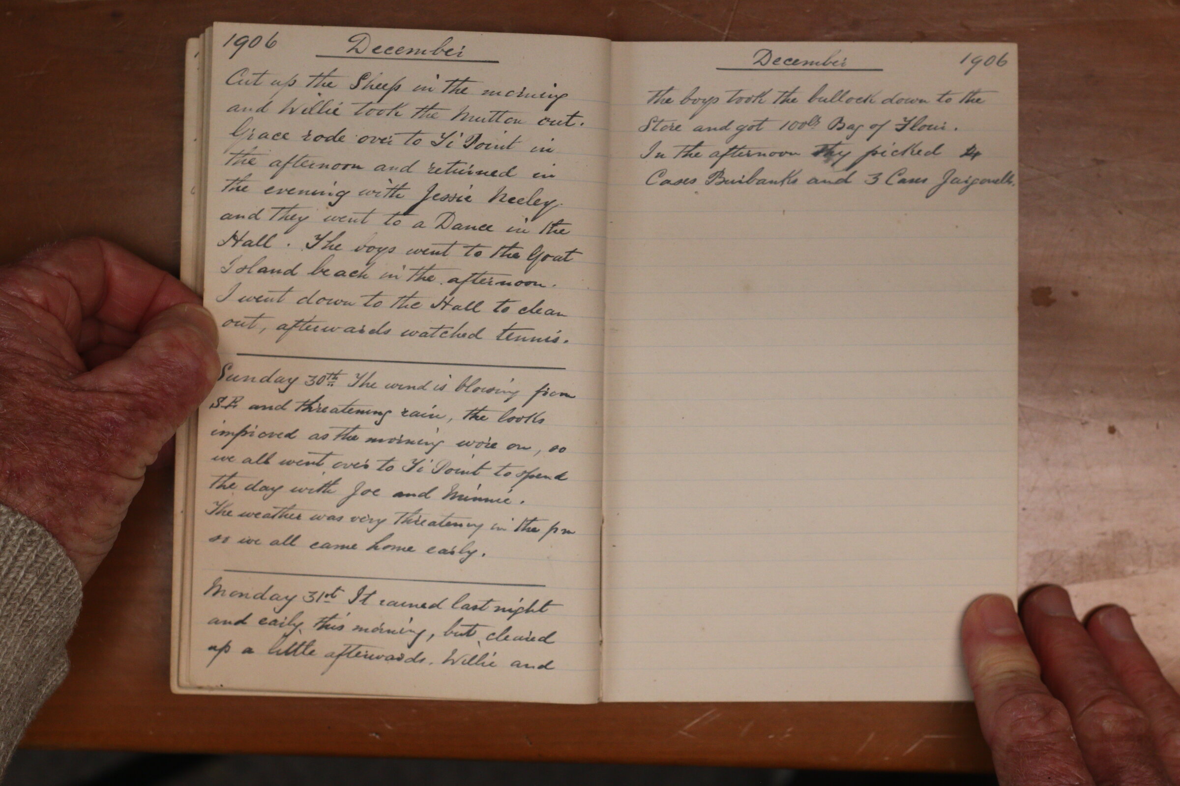 Original CS Clarke diary page