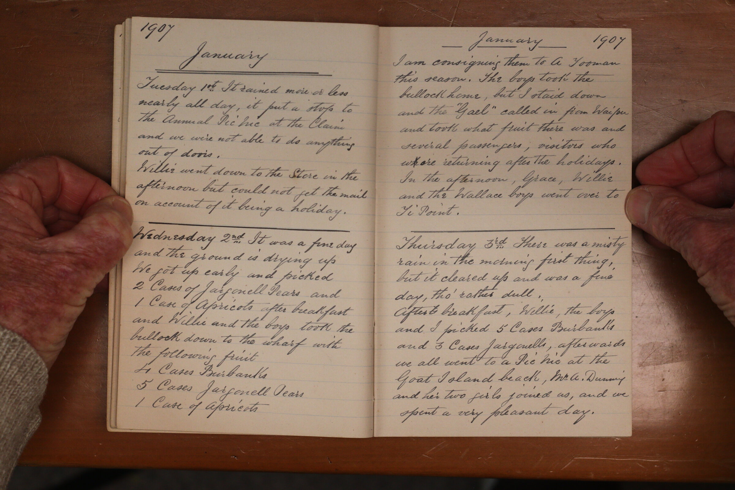 Original CS Clarke diary page