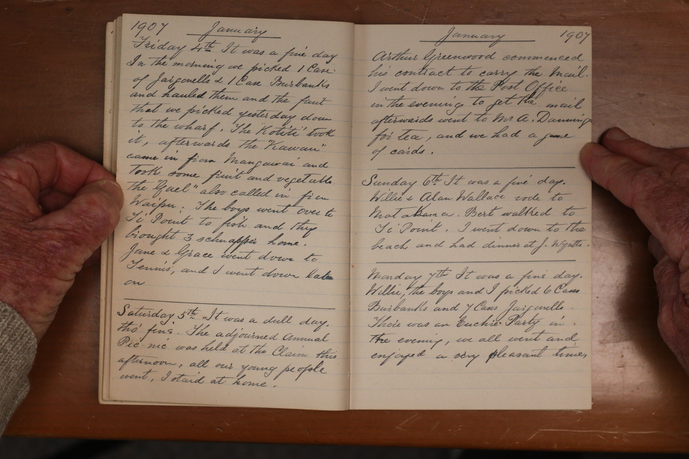 Original CS Clarke diary page