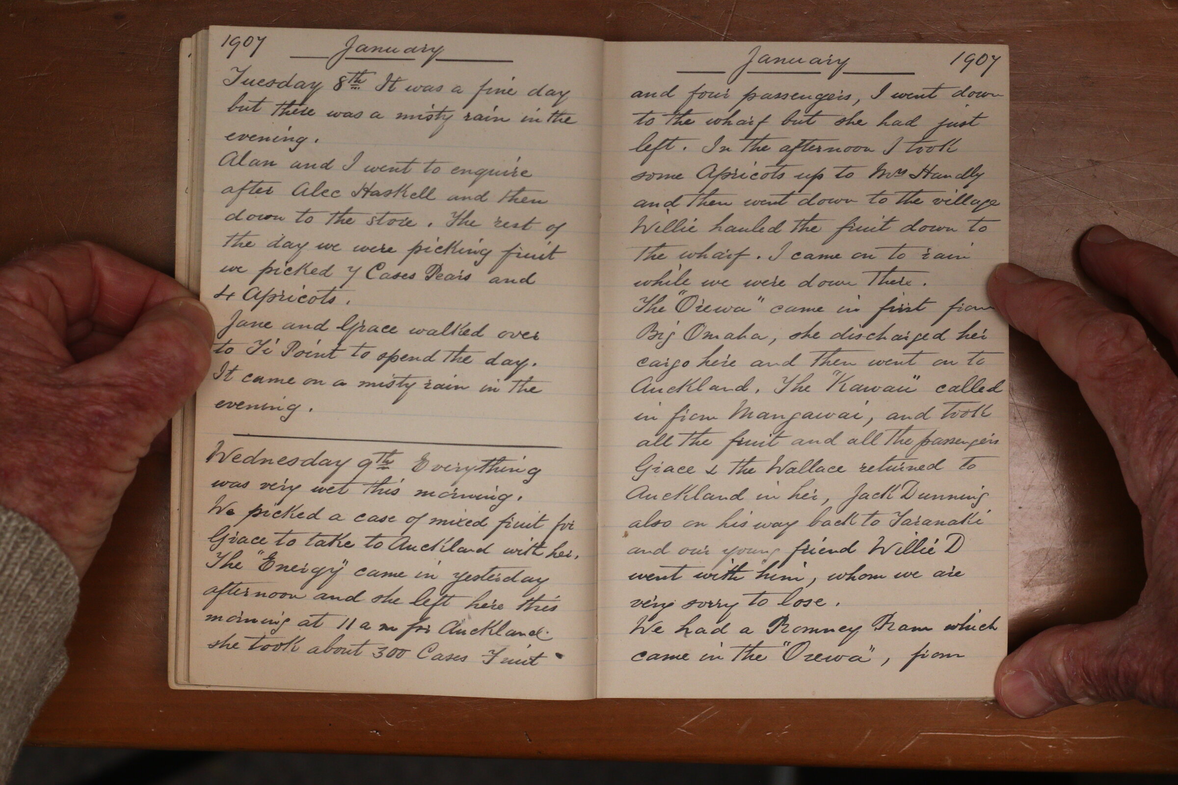 Original CS Clarke diary page