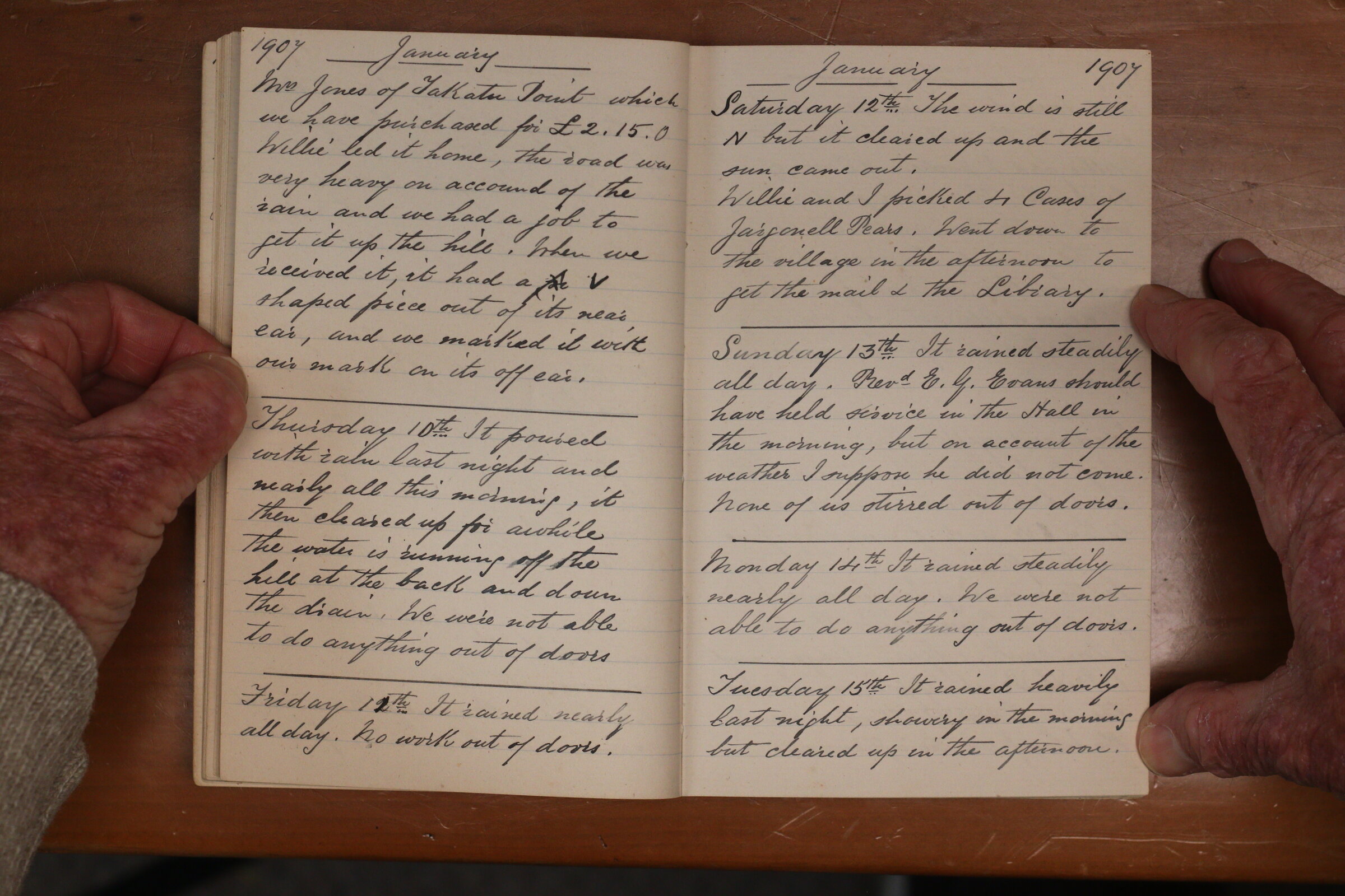 Original CS Clarke diary page